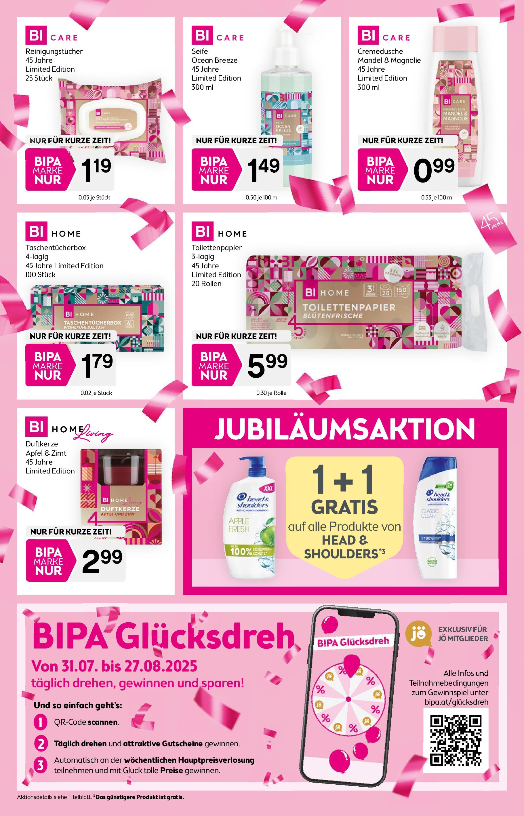 Bipa Flugblatt - Wilhelmsburg von 31.07.2025 - Aktuelle Angebote | Seite: 2 | Produkte: Apple, Seife, Äpfel, Reinigungstücher