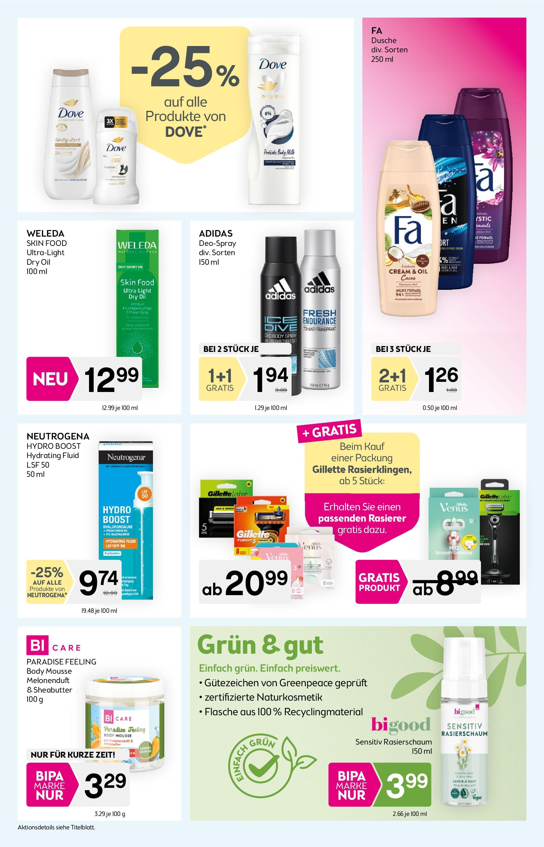 Bipa Flugblatt - Wilhelmsburg von 31.07.2025 - Aktuelle Angebote | Seite: 5 | Produkte: Rasierer, Dusche, Rasierschaum