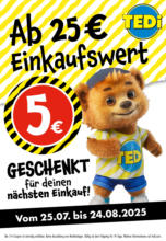 TEDi: 5€ geschenkt!