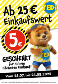 TEDi: 5€ geschenkt!