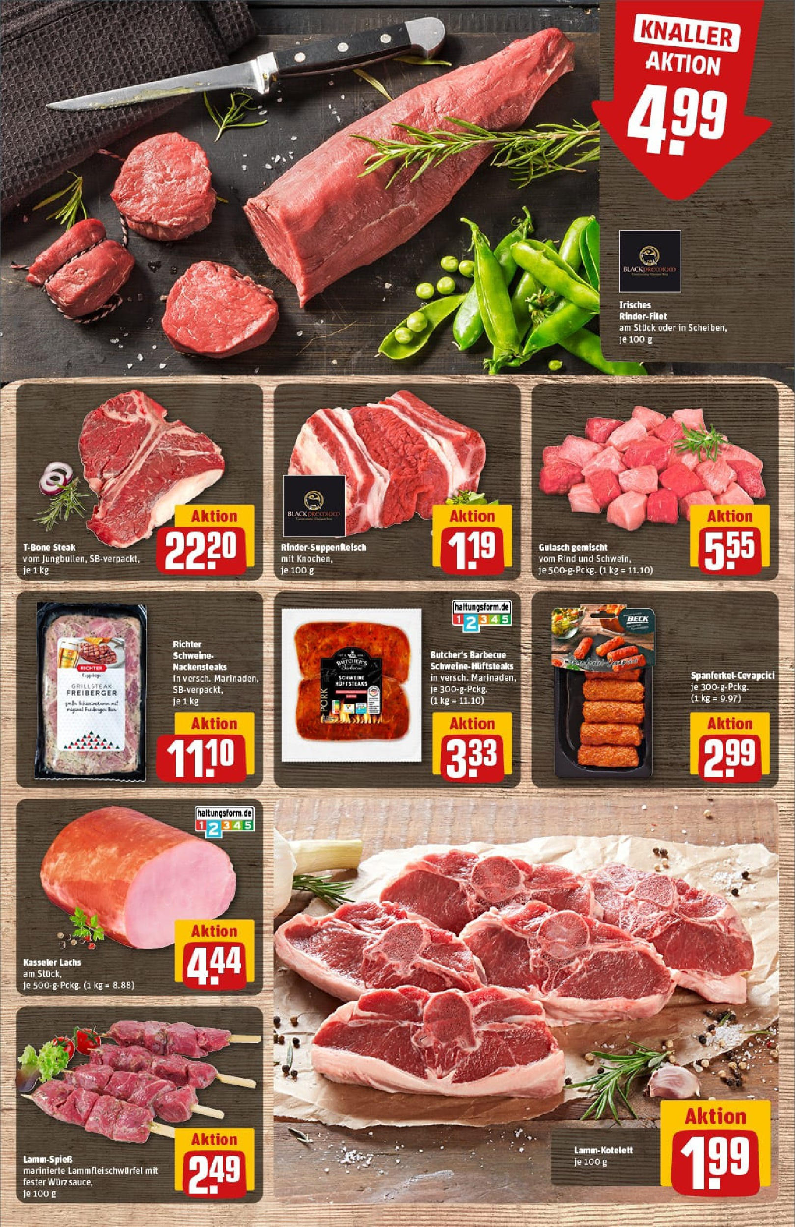 REWE Prospekt ab 03.08.2025 zum Blättern » Angebote | Seite: 9 | Produkte: Cevapcici, Lachs, Gulasch, Steak REWE Prospekt ab 03.08.2025 zum Blättern » Angebote | Seite: 9 | Produkte: Cevapcici, Lachs, Gulasch, Steak