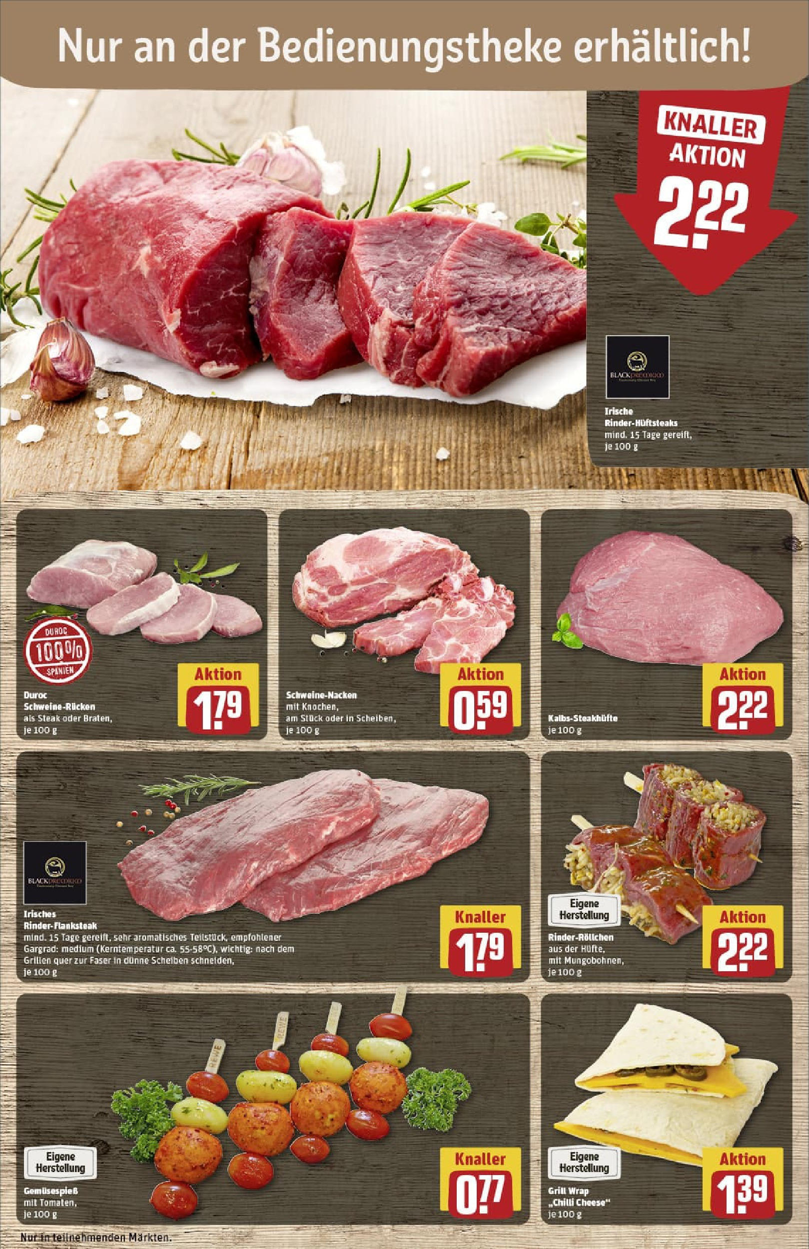 REWE Prospekt ab 03.08.2025 zum Blättern » Angebote | Seite: 14 | Produkte: Grill, Schweinenacken, Steak REWE Prospekt ab 03.08.2025 zum Blättern » Angebote | Seite: 14 | Produkte: Grill, Schweinenacken, Steak