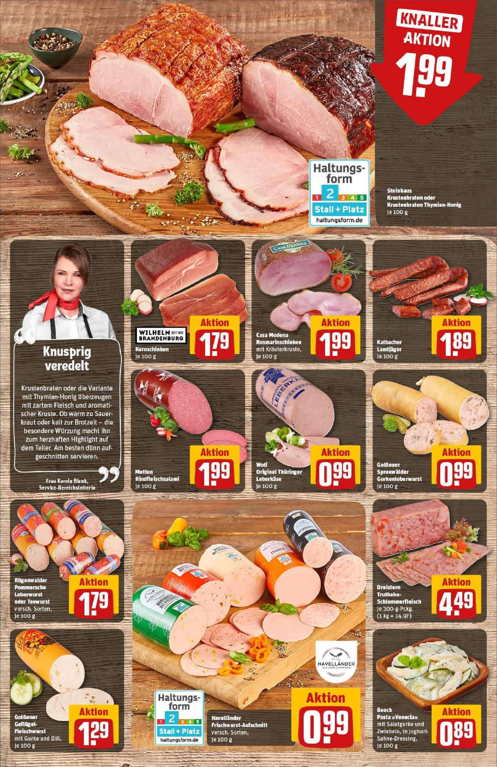 REWE Prospekt ab 03.08.2025 zum Blättern » Angebote | Seite: 16 | Produkte: Krustenbraten, Kraut, Pasta, Fleisch REWE Prospekt ab 03.08.2025 zum Blättern » Angebote | Seite: 16 | Produkte: Krustenbraten, Kraut, Pasta, Fleisch