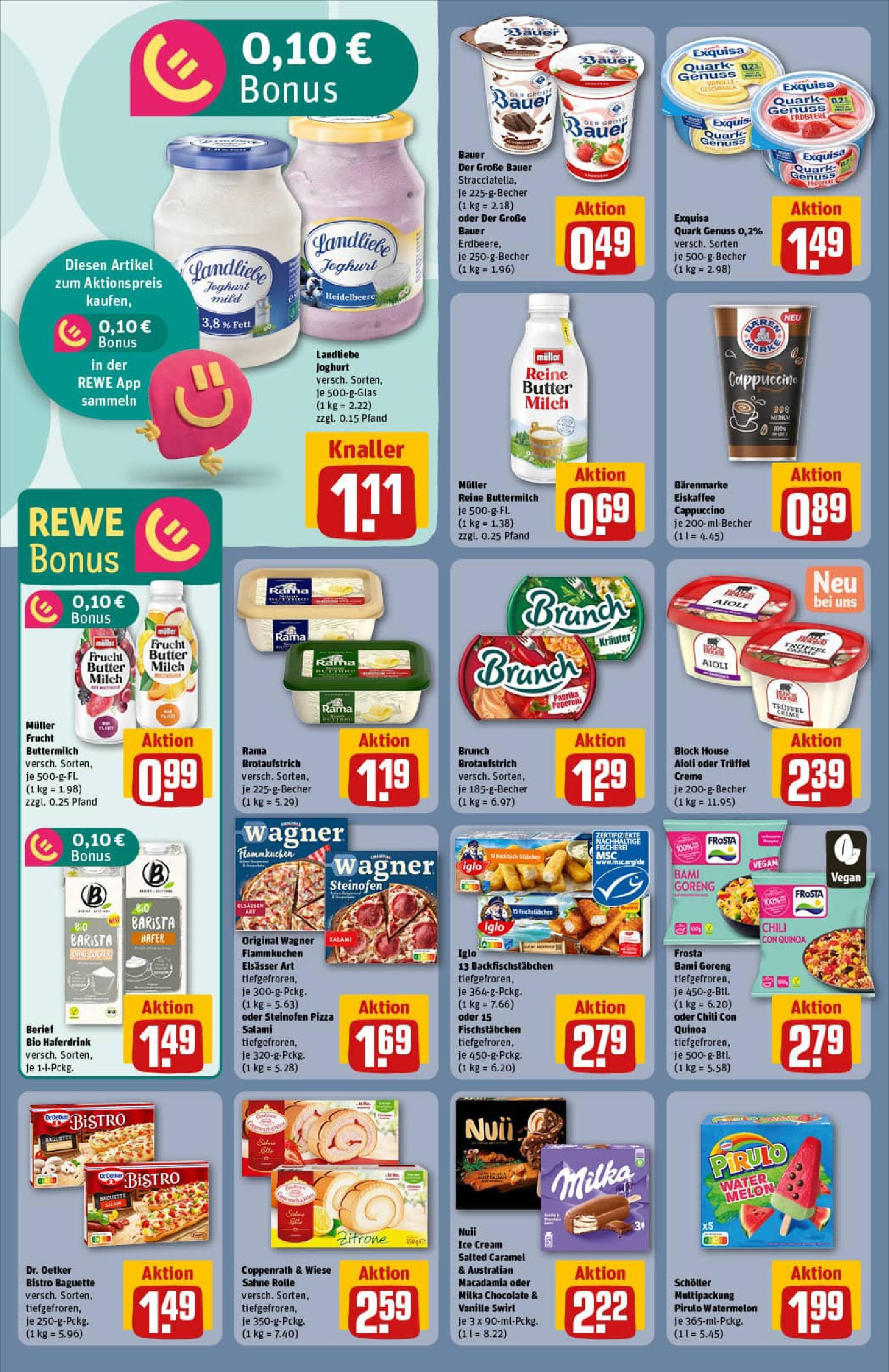 REWE Prospekt ab 03.08.2025 zum Blättern » Angebote | Seite: 20 | Produkte: Rama, Frosta, Exquisa, Pizza REWE Prospekt ab 03.08.2025 zum Blättern » Angebote | Seite: 20 | Produkte: Rama, Frosta, Exquisa, Pizza