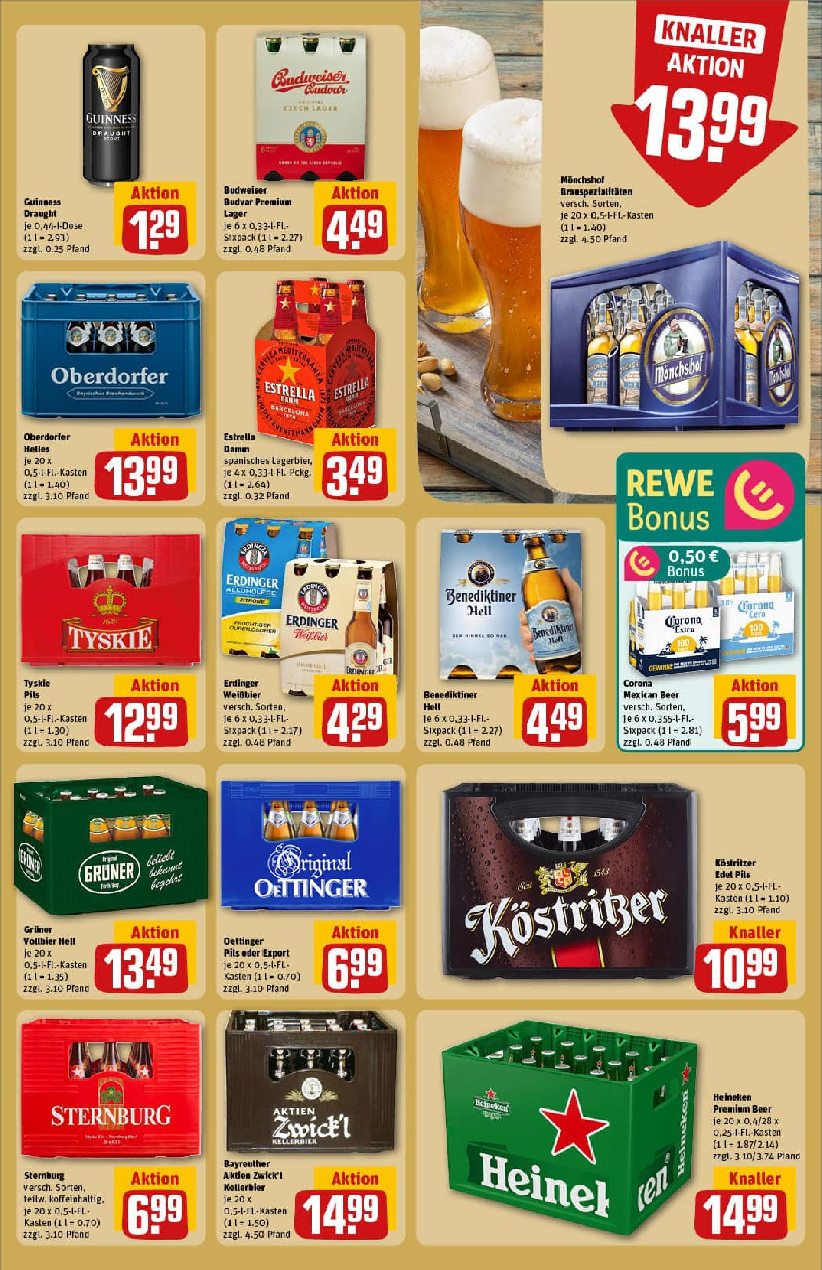 REWE Prospekt ab 03.08.2025 zum Blättern » Angebote | Seite: 23 | Produkte: Tyskie, Kostritzer, Pils, Budweiser REWE Prospekt ab 03.08.2025 zum Blättern » Angebote | Seite: 23 | Produkte: Tyskie, Kostritzer, Pils, Budweiser
