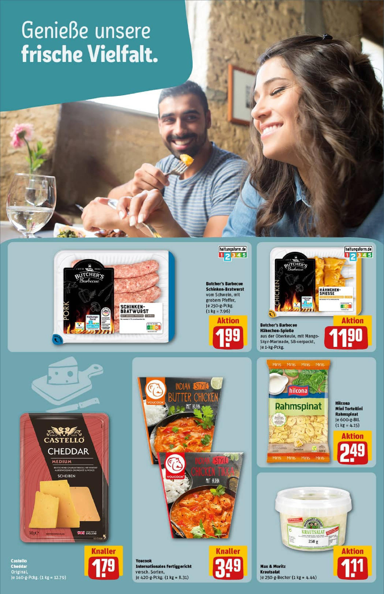REWE Prospekt ab 03.08.2025 zum Blättern » Angebote | Seite: 19 | Produkte: Butter, Bratwurst, Mango, Schinken REWE Prospekt ab 03.08.2025 zum Blättern » Angebote | Seite: 19 | Produkte: Butter, Bratwurst, Mango, Schinken