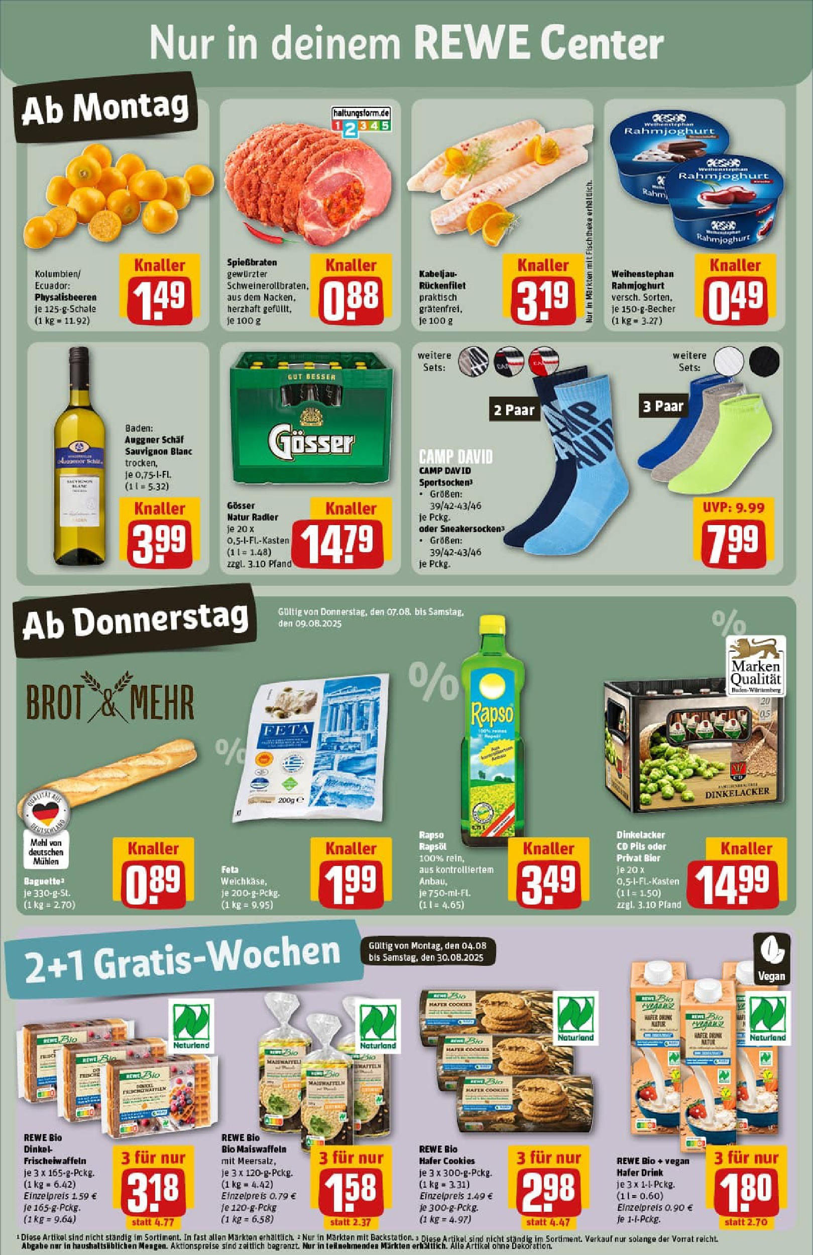 REWE Prospekt ab 03.08.2025 zum Blättern » Angebote | Seite: 3 REWE Prospekt ab 03.08.2025 zum Blättern » Angebote | Seite: 3