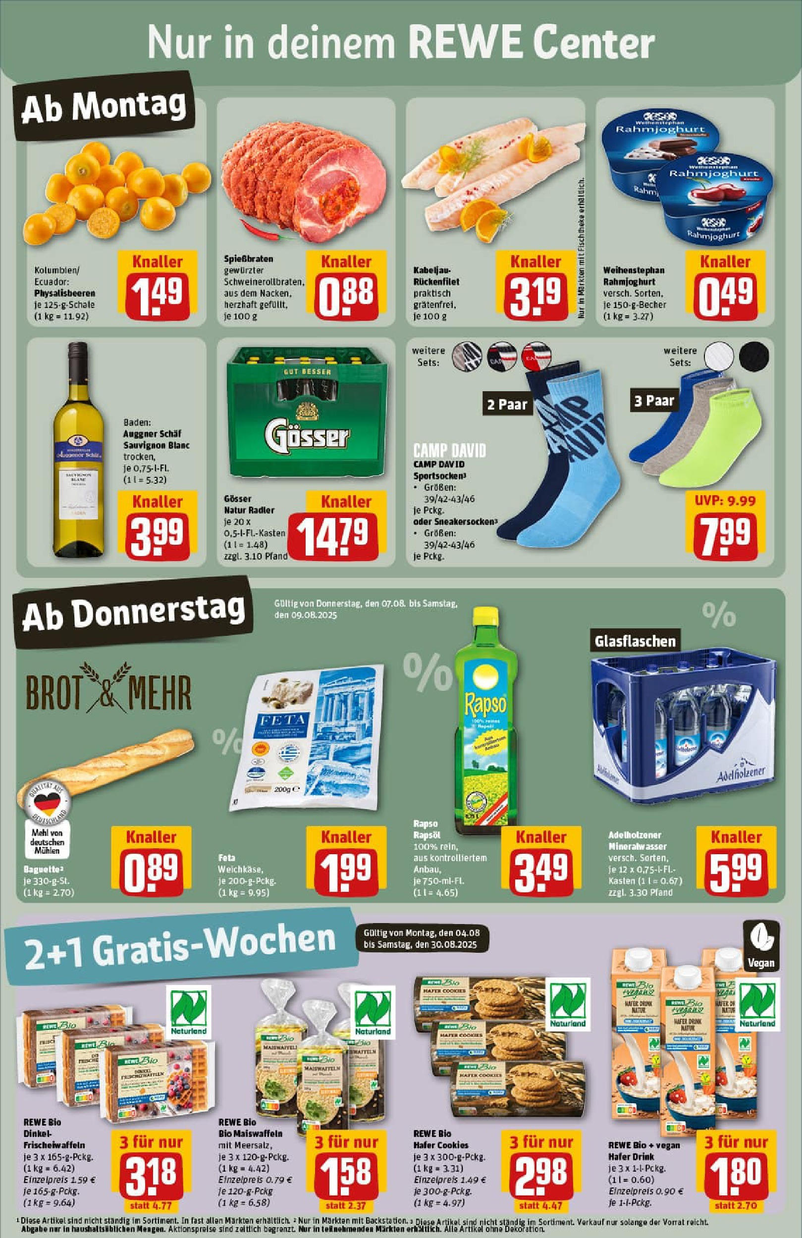 REWE Prospekt ab 03.08.2025 zum Blättern » Angebote | Seite: 3 | Produkte: Theke, Mineralwasser, Fisch, Rapso rapsol REWE Prospekt ab 03.08.2025 zum Blättern » Angebote | Seite: 3 | Produkte: Theke, Mineralwasser, Fisch, Rapso rapsol
