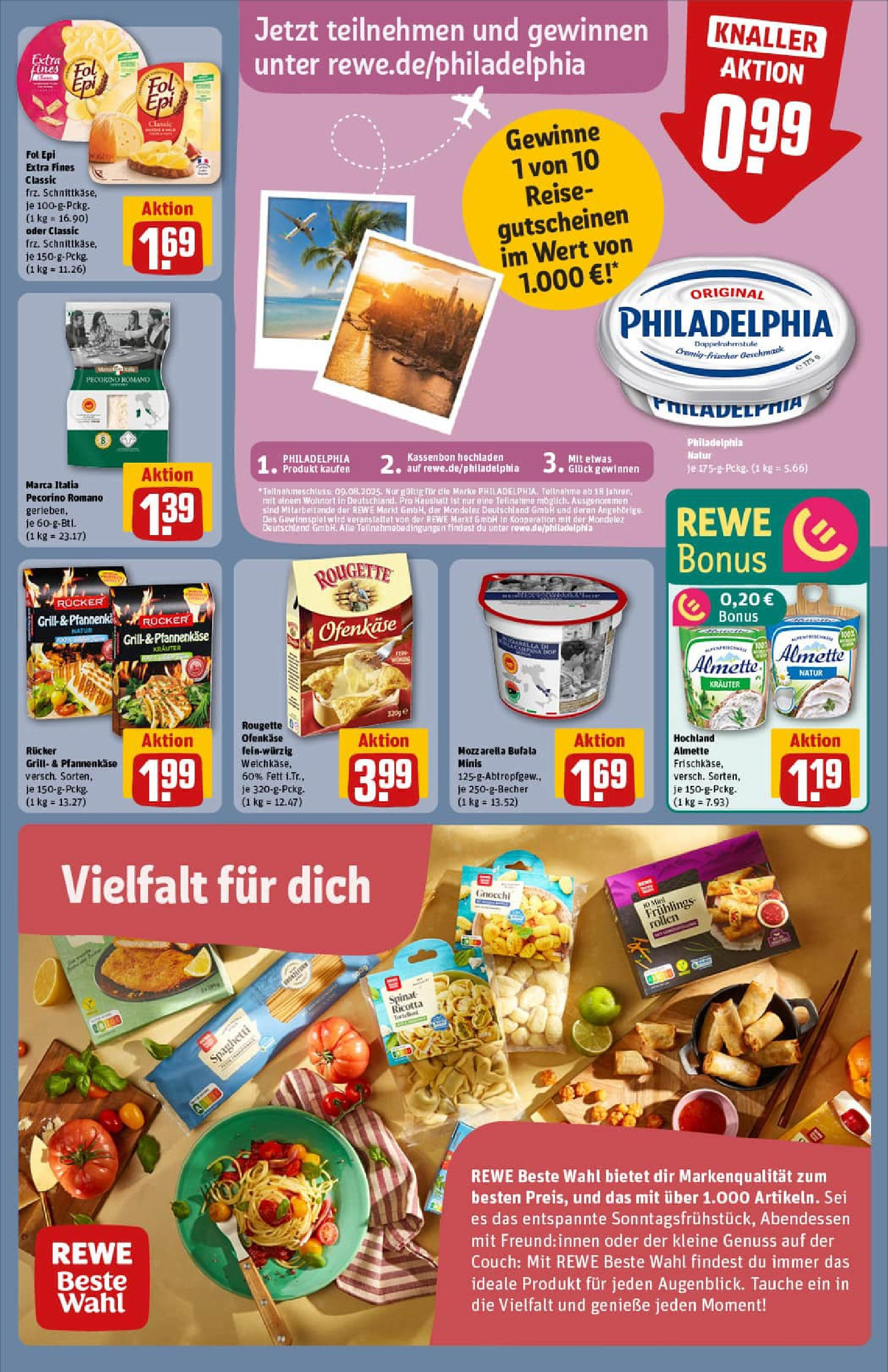 REWE Prospekt ab 03.08.2025 zum Blättern » Angebote | Seite: 13 | Produkte: Grill, Couch, Mozzarella, Rougette ofenkase REWE Prospekt ab 03.08.2025 zum Blättern » Angebote | Seite: 13 | Produkte: Grill, Couch, Mozzarella, Rougette ofenkase