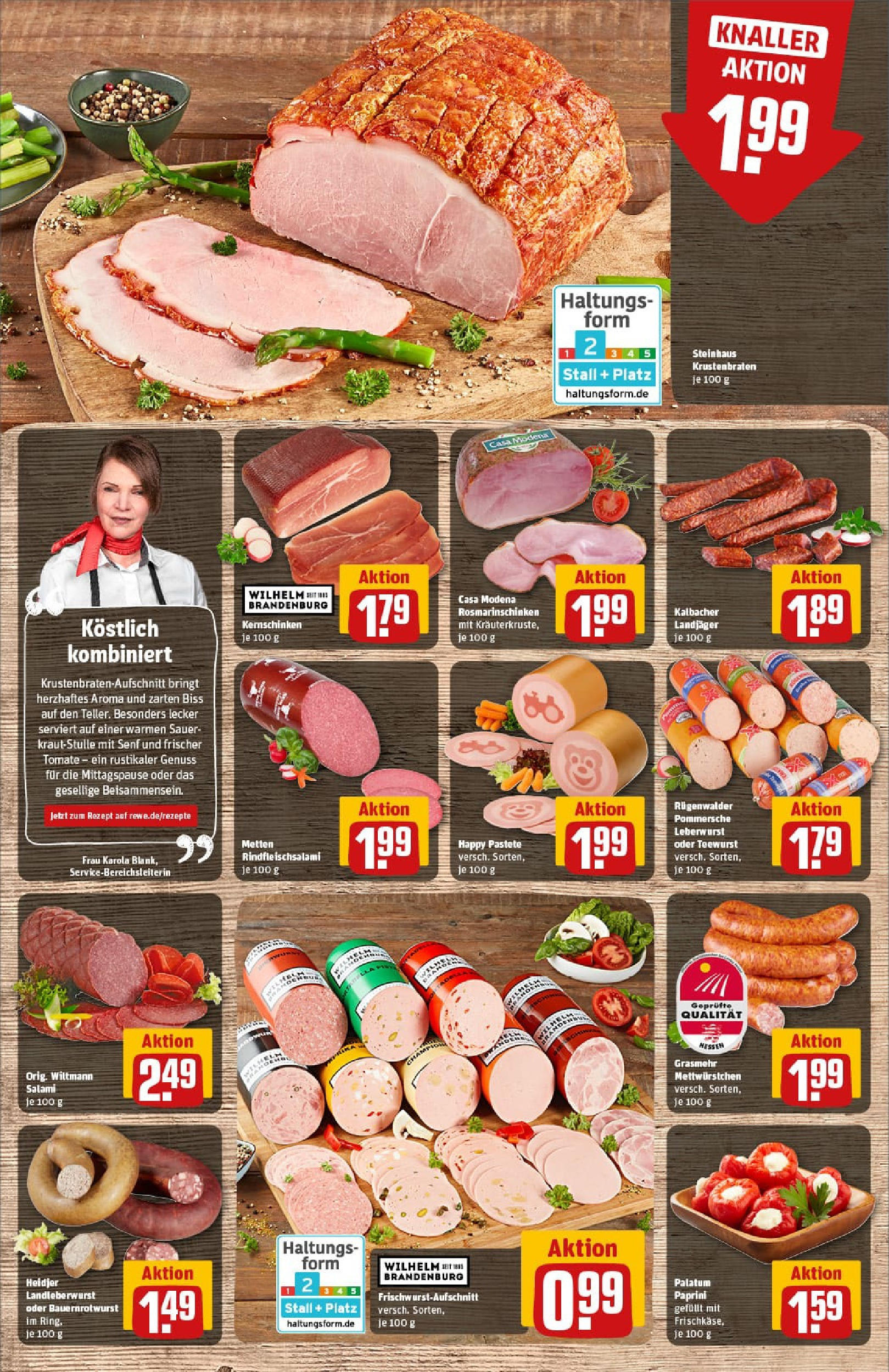 REWE Prospekt ab 03.08.2025 zum Blättern » Angebote | Seite: 10 | Produkte: Krustenbraten, Salami REWE Prospekt ab 03.08.2025 zum Blättern » Angebote | Seite: 10 | Produkte: Krustenbraten, Salami