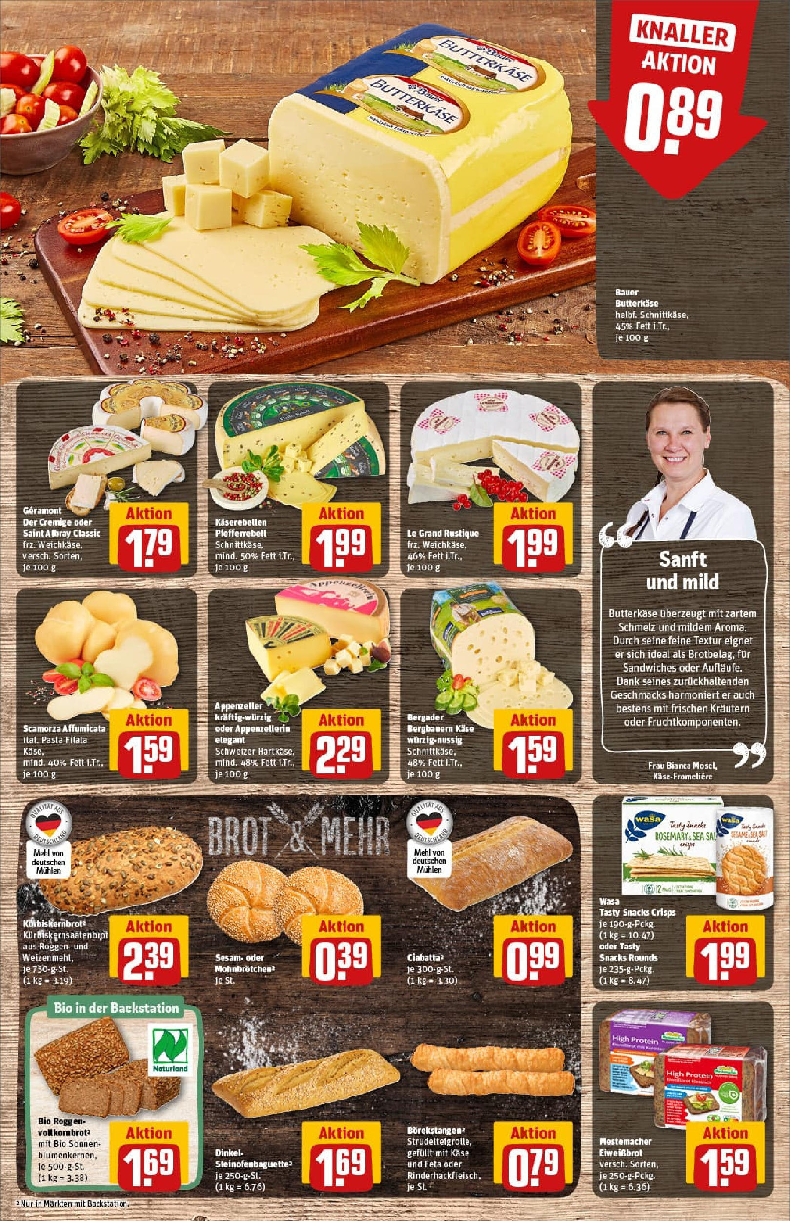 REWE Prospekt ab 03.08.2025 zum Blättern » Angebote | Seite: 11 | Produkte: Geramont, Käse, Vollkornbrot, Baguette REWE Prospekt ab 03.08.2025 zum Blättern » Angebote | Seite: 11 | Produkte: Geramont, Käse, Vollkornbrot, Baguette