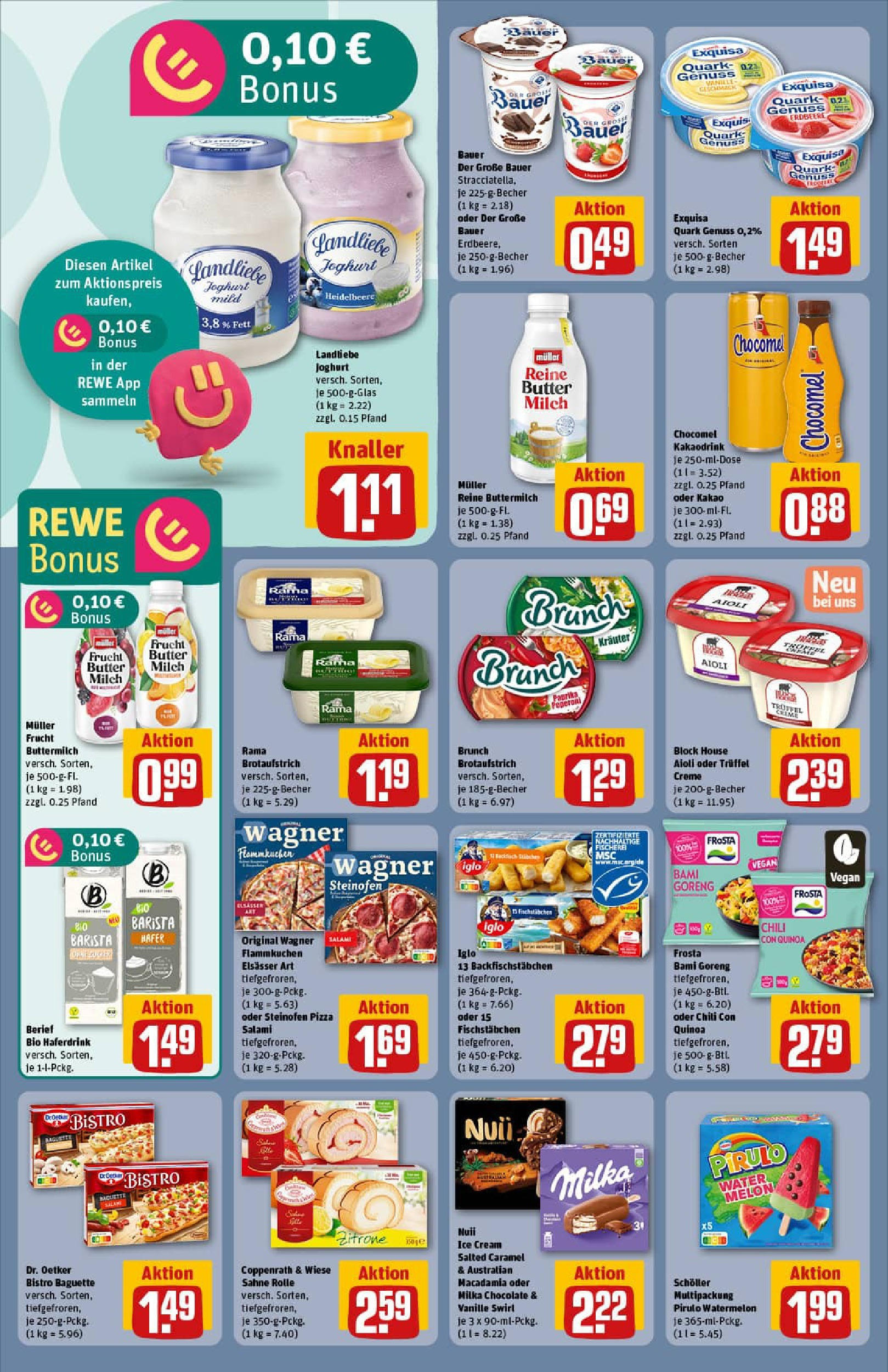 REWE Prospekt ab 03.08.2025 zum Blättern » Angebote | Seite: 14 | Produkte: Baguette, Creme, Haferdrink, Chili REWE Prospekt ab 03.08.2025 zum Blättern » Angebote | Seite: 14 | Produkte: Baguette, Creme, Haferdrink, Chili