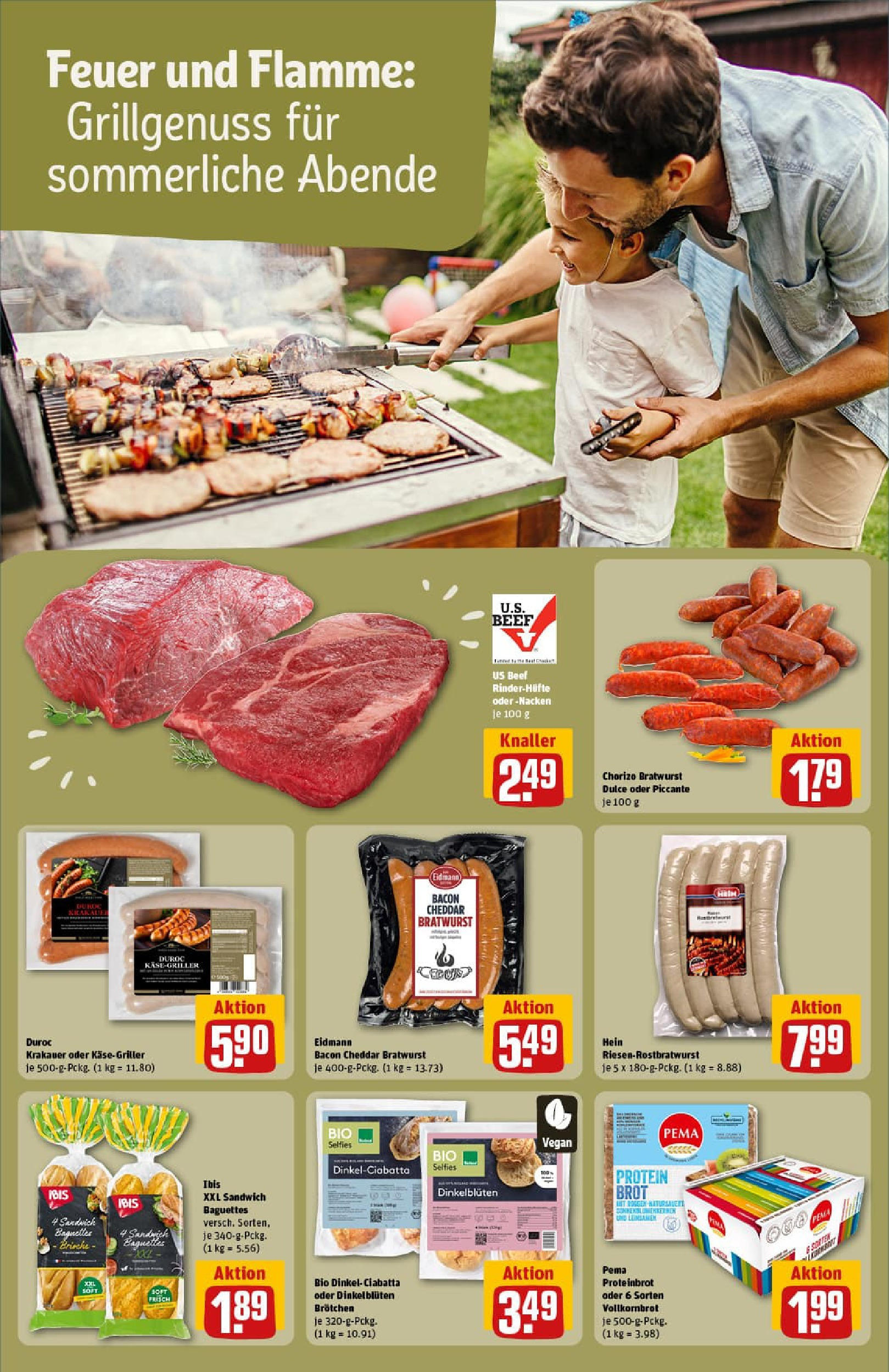 REWE Prospekt ab 03.08.2025 zum Blättern » Angebote | Seite: 16 | Produkte: Vollkornbrot, Bratwurst, Baguette, Brot REWE Prospekt ab 03.08.2025 zum Blättern » Angebote | Seite: 16 | Produkte: Vollkornbrot, Bratwurst, Baguette, Brot