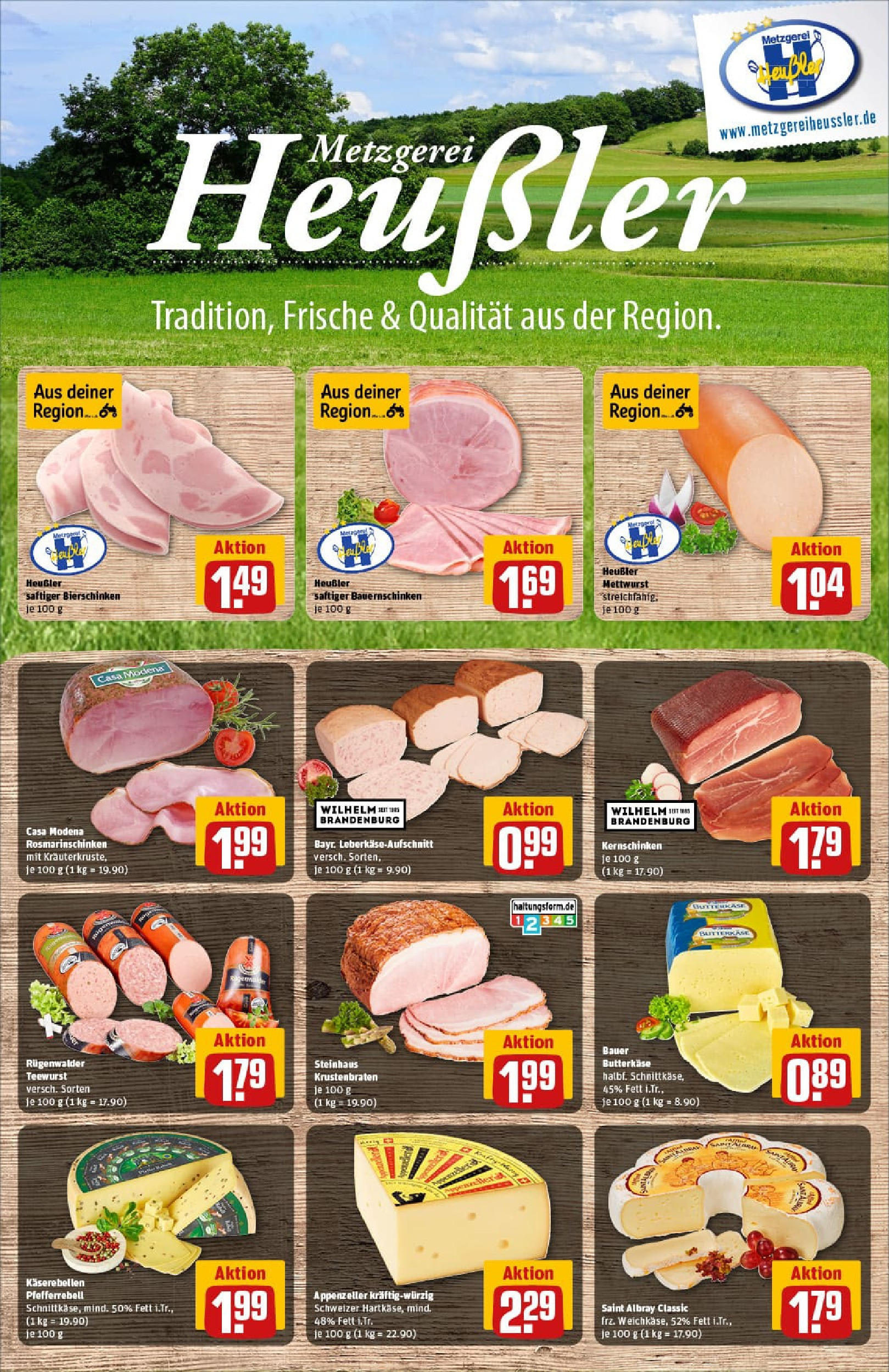 REWE Prospekt ab 03.08.2025 zum Blättern » Angebote | Seite: 10 | Produkte: Krustenbraten, Leberkase