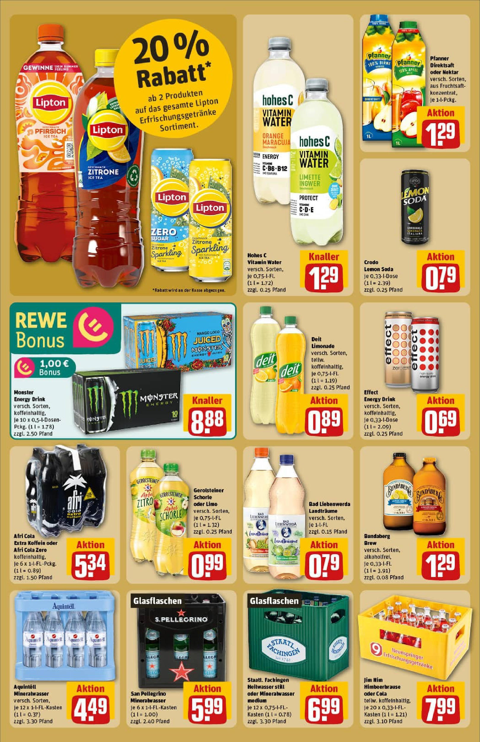REWE Prospekt ab 03.08.2025 zum Blättern » Angebote | Seite: 22 | Produkte: Monster, Mango, Limette, Gerolsteiner REWE Prospekt ab 03.08.2025 zum Blättern » Angebote | Seite: 22 | Produkte: Monster, Mango, Limette, Gerolsteiner