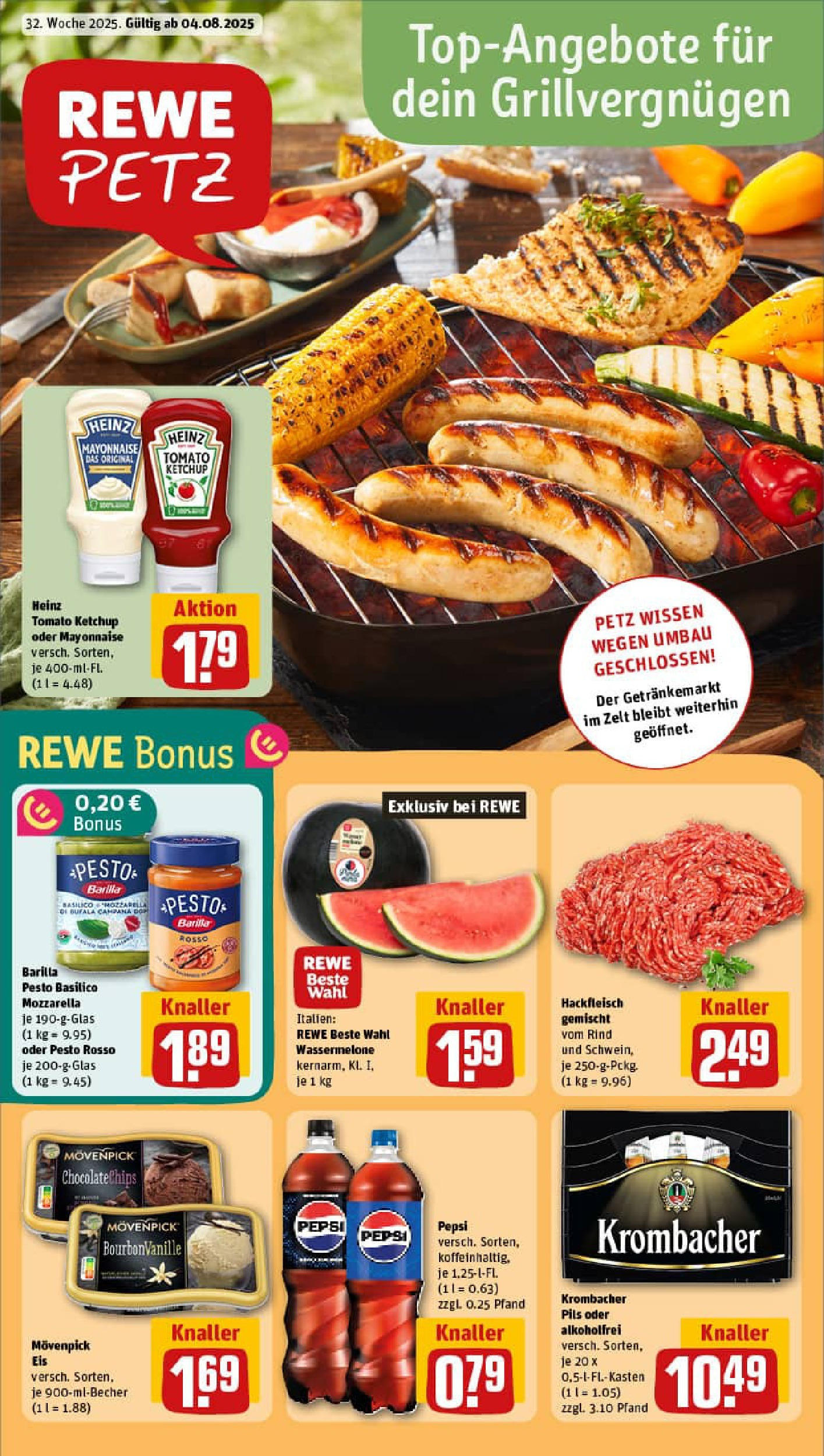 REWE Prospekt ab 03.08.2025 nächste Woche - Prospekt Wissen Vorschau von dem Prospekt des Geschäftes Rewe, gültig ab dem 03.08.2025