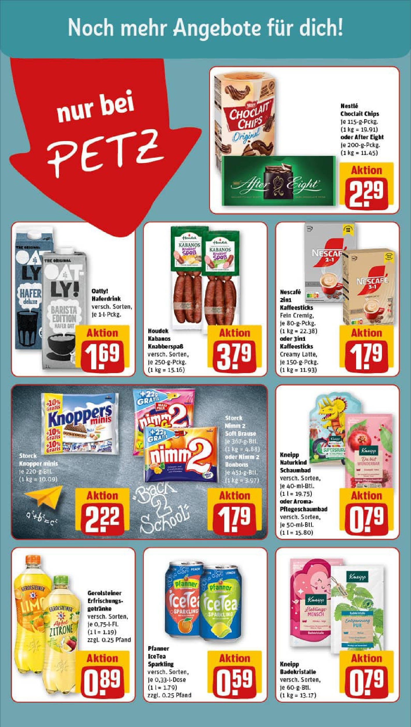 REWE Prospekt ab 03.08.2025 zum Blättern » Angebote | Seite: 14 | Produkte: Nescafe, Haferdrink, Knoppers, Chips REWE Prospekt ab 03.08.2025 zum Blättern » Angebote | Seite: 14 | Produkte: Nescafe, Haferdrink, Knoppers, Chips