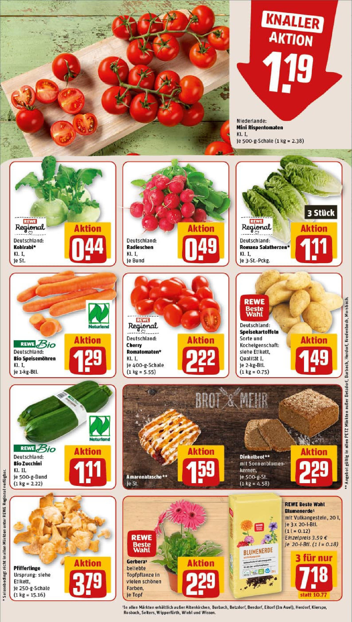 REWE Prospekt ab 03.08.2025 zum Blättern » Angebote | Seite: 7 | Produkte: Kohlrabi, Blumenerde, Pfifferlinge, Zucchini REWE Prospekt ab 03.08.2025 zum Blättern » Angebote | Seite: 7 | Produkte: Kohlrabi, Blumenerde, Pfifferlinge, Zucchini