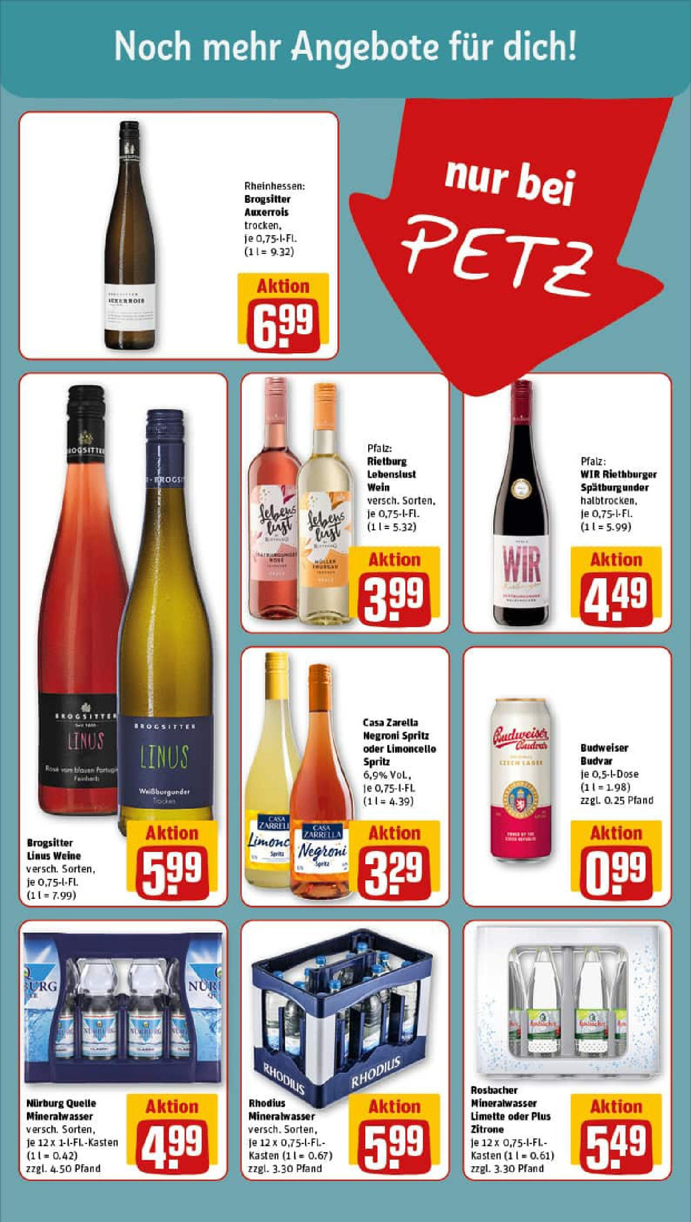 REWE Prospekt ab 03.08.2025 zum Blättern » Angebote | Seite: 15 | Produkte: Mineralwasser, Zitrone, Limoncello, Limette REWE Prospekt ab 03.08.2025 zum Blättern » Angebote | Seite: 15 | Produkte: Mineralwasser, Zitrone, Limoncello, Limette