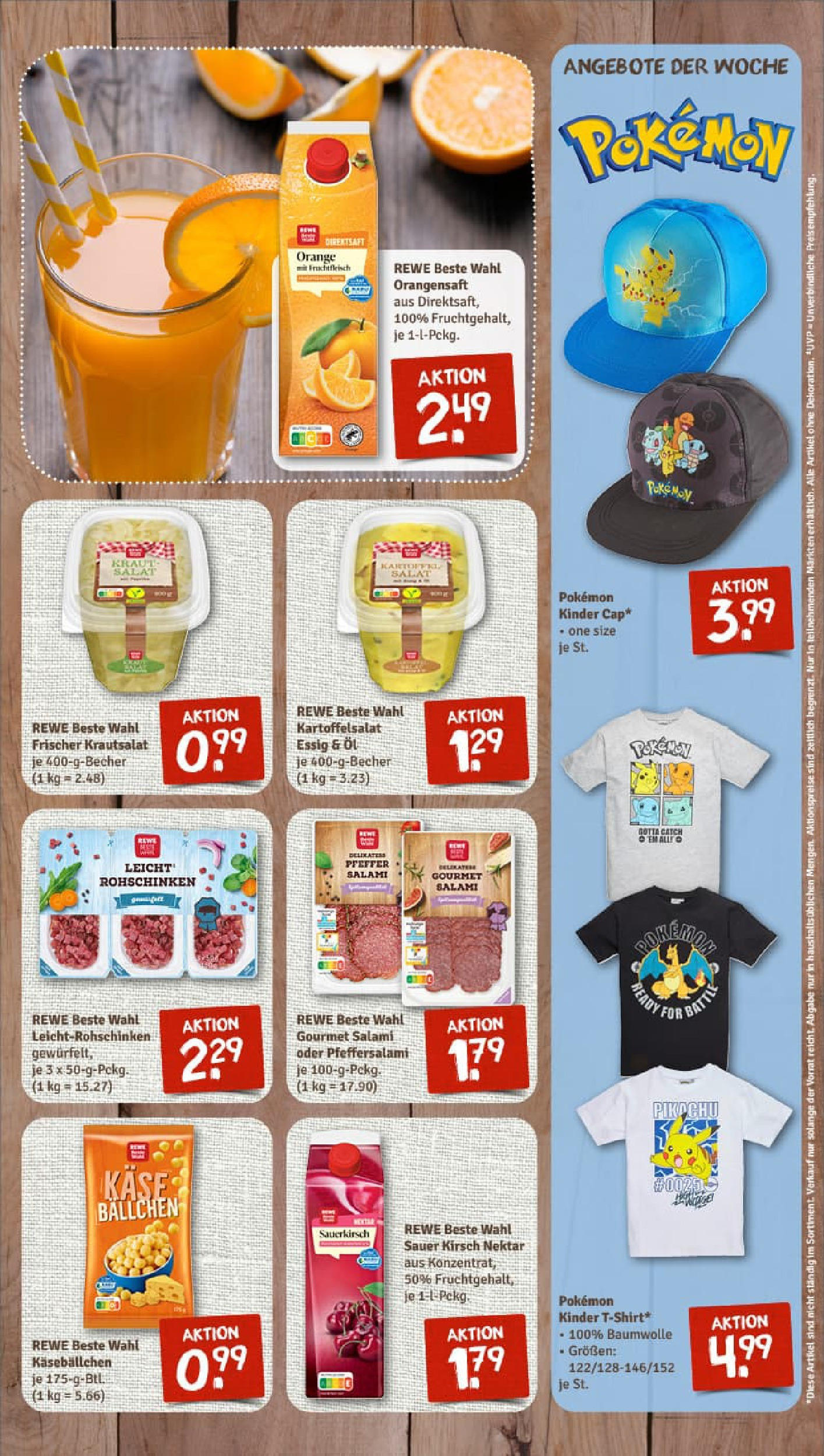 REWE Prospekt ab 03.08.2025 zum Blättern » Angebote | Seite: 7 | Produkte: Öl, Kraut, Salami, Salat