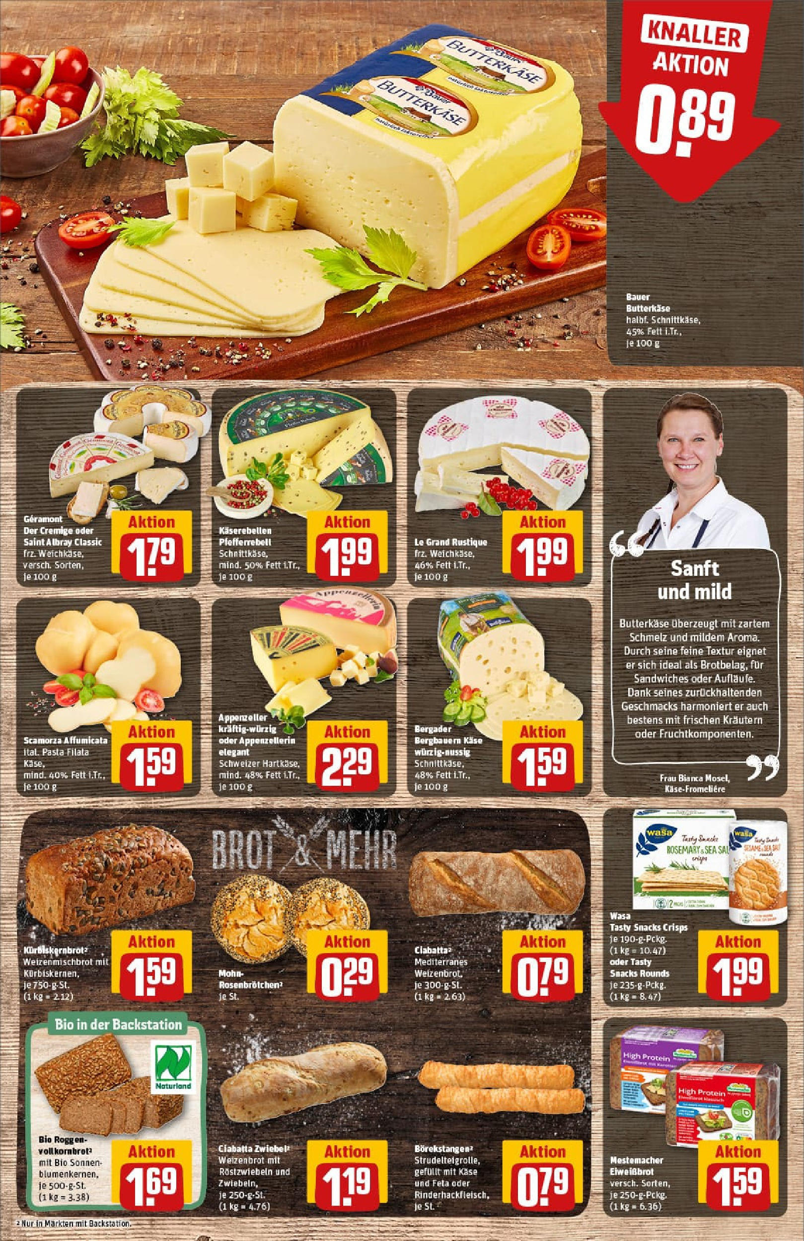 REWE Prospekt ab 03.08.2025 zum Blättern » Angebote | Seite: 11 | Produkte: Feta, Vollkornbrot, Pasta, Brot REWE Prospekt ab 03.08.2025 zum Blättern » Angebote | Seite: 11 | Produkte: Feta, Vollkornbrot, Pasta, Brot