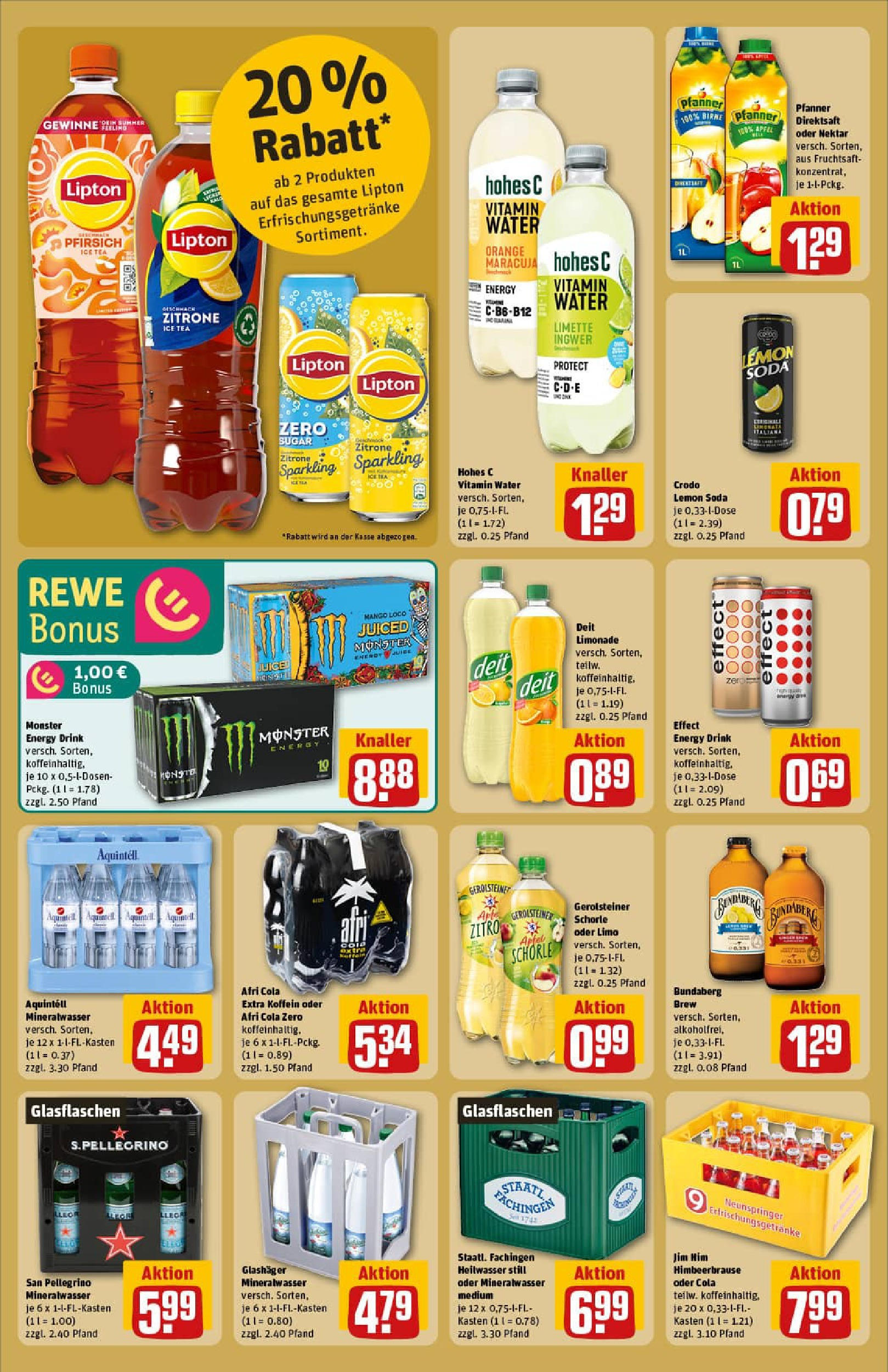 REWE Prospekt ab 03.08.2025 zum Blättern » Angebote | Seite: 22 | Produkte: Cola, Mineralwasser, Mango, Pfirsich REWE Prospekt ab 03.08.2025 zum Blättern » Angebote | Seite: 22 | Produkte: Cola, Mineralwasser, Mango, Pfirsich