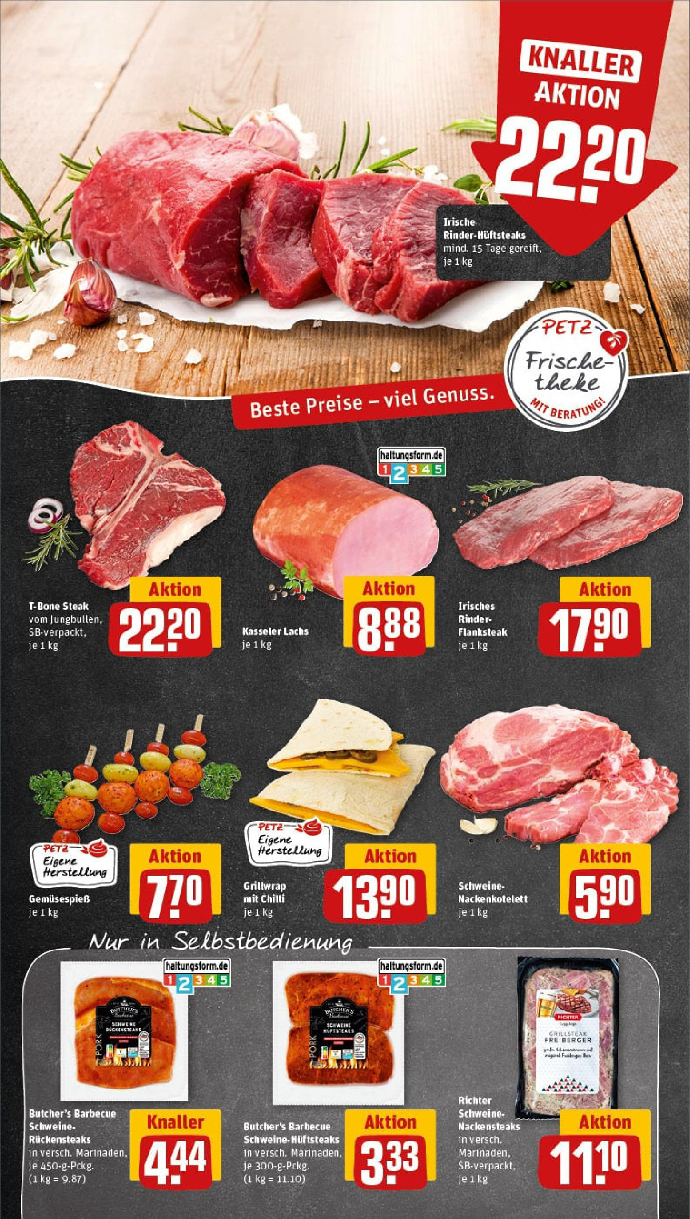 REWE Prospekt ab 03.08.2025 zum Blättern » Angebote | Seite: 12 | Produkte: Theke, Lachs, Steak REWE Prospekt ab 03.08.2025 zum Blättern » Angebote | Seite: 12 | Produkte: Theke, Lachs, Steak