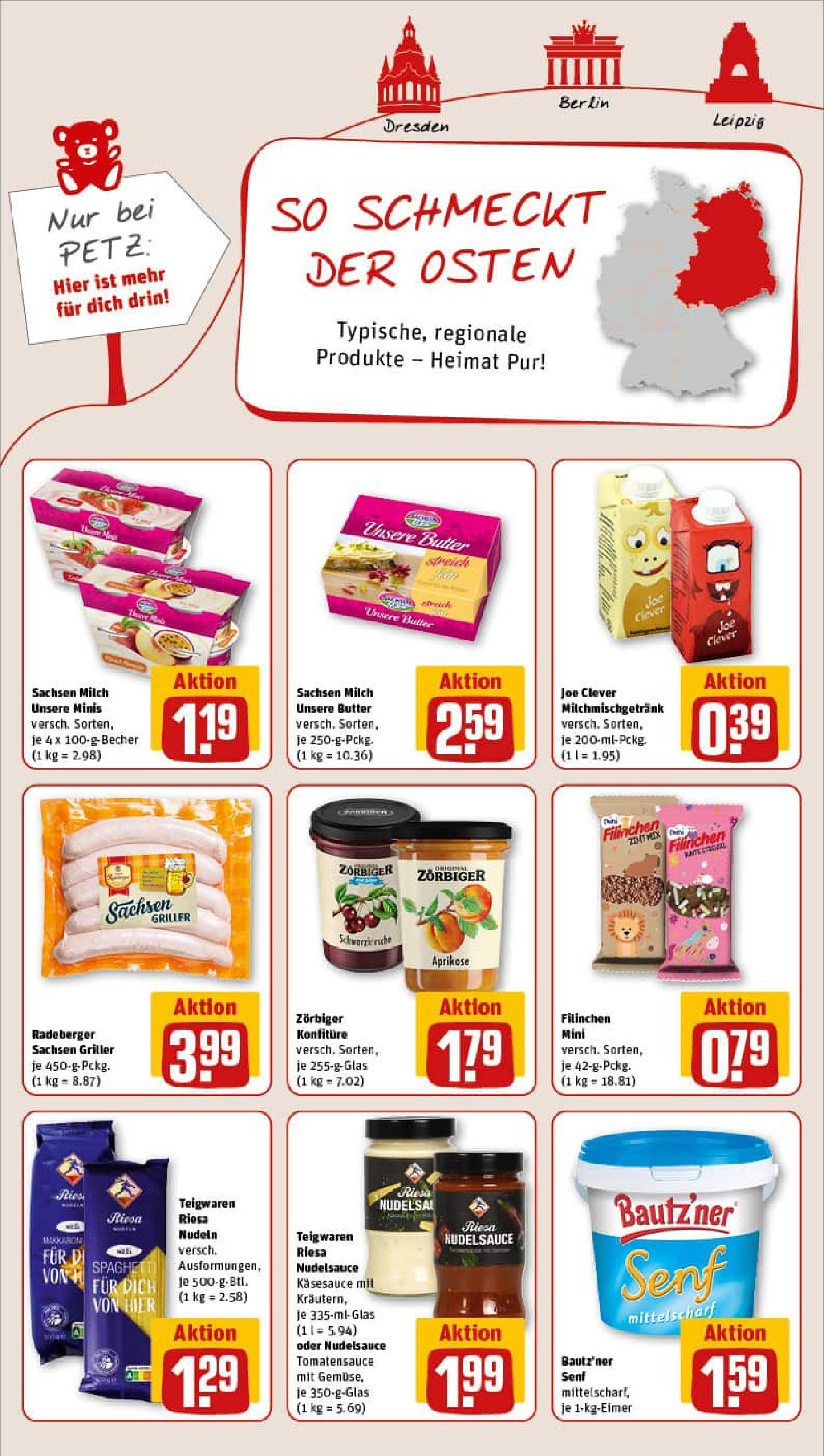REWE Prospekt ab 03.08.2025 zum Blättern » Angebote | Seite: 14 | Produkte: Milch, Butter, Pasta, Nudeln REWE Prospekt ab 03.08.2025 zum Blättern » Angebote | Seite: 14 | Produkte: Milch, Butter, Pasta, Nudeln
