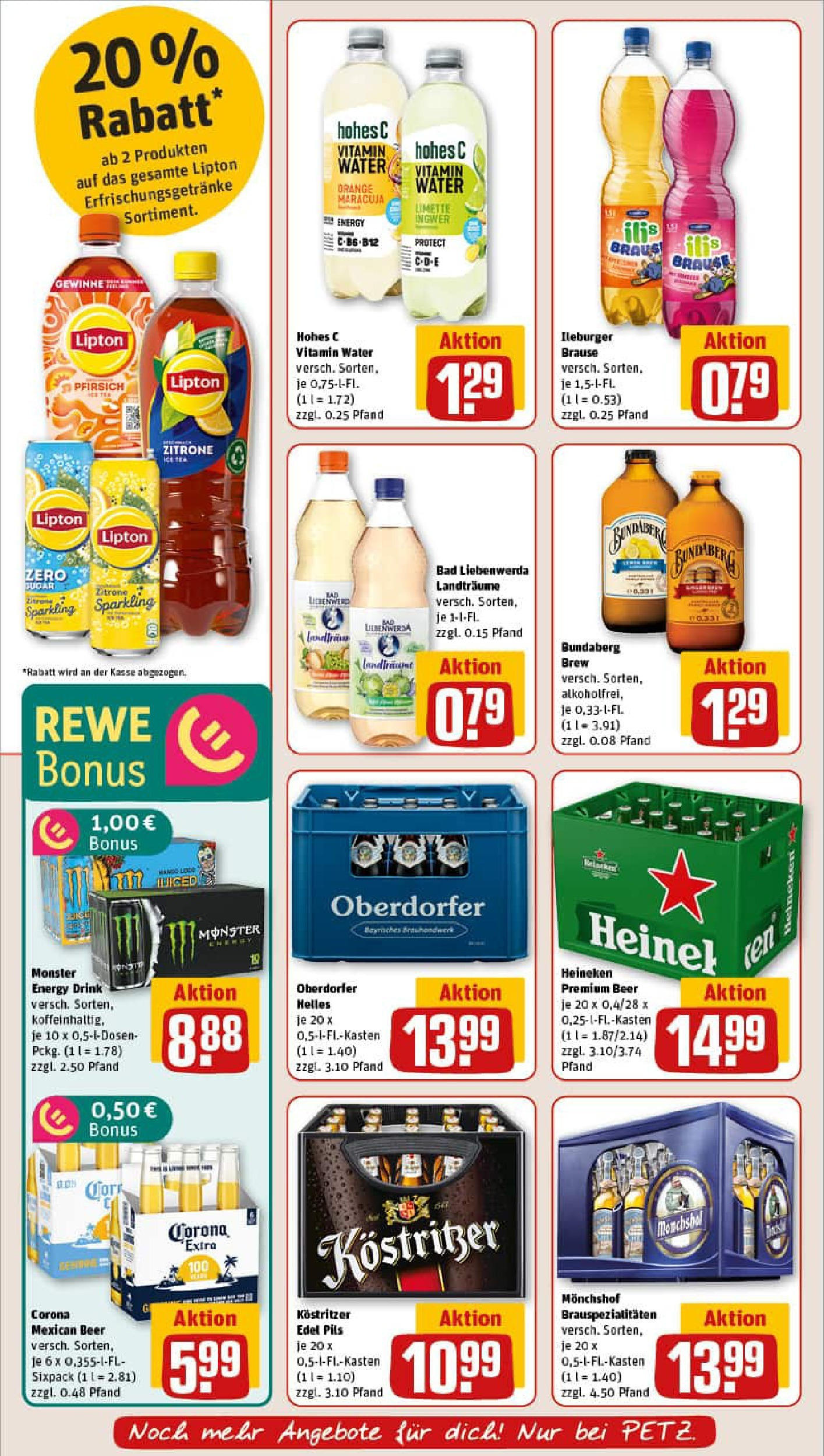 REWE Prospekt ab 03.08.2025 zum Blättern » Angebote | Seite: 22 | Produkte: Monchshof, Monster, Zitrone, Limette REWE Prospekt ab 03.08.2025 zum Blättern » Angebote | Seite: 22 | Produkte: Monchshof, Monster, Zitrone, Limette