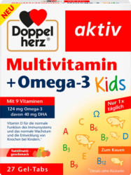 Doppelherz Multivitamin + Omega 3 Kids Gel-Tabs 27 St