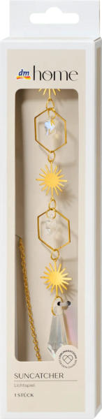 dm home Lichtspiel "Suncatcher" aus Metall/Glas (41x4 cm)