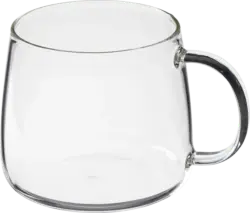 dm home Teebecher aus Borosilikatglas, klar