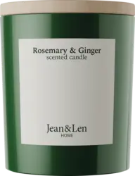 Jean&Len Duftkerze mit Holzdeckel, Rosemary & Ginger