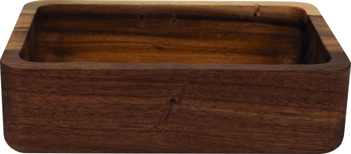 Jean&Len Aufbewahrungstablett aus Akazienholz, natur (18x12x5 cm)