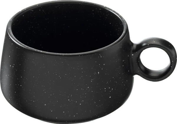 Dekorieren & Einrichten Kaffeebecher aus Keramik, schwarz