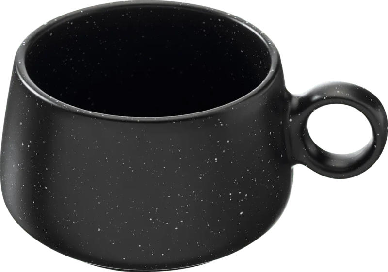 Dekorieren & Einrichten Kaffeebecher aus Keramik, schwarz