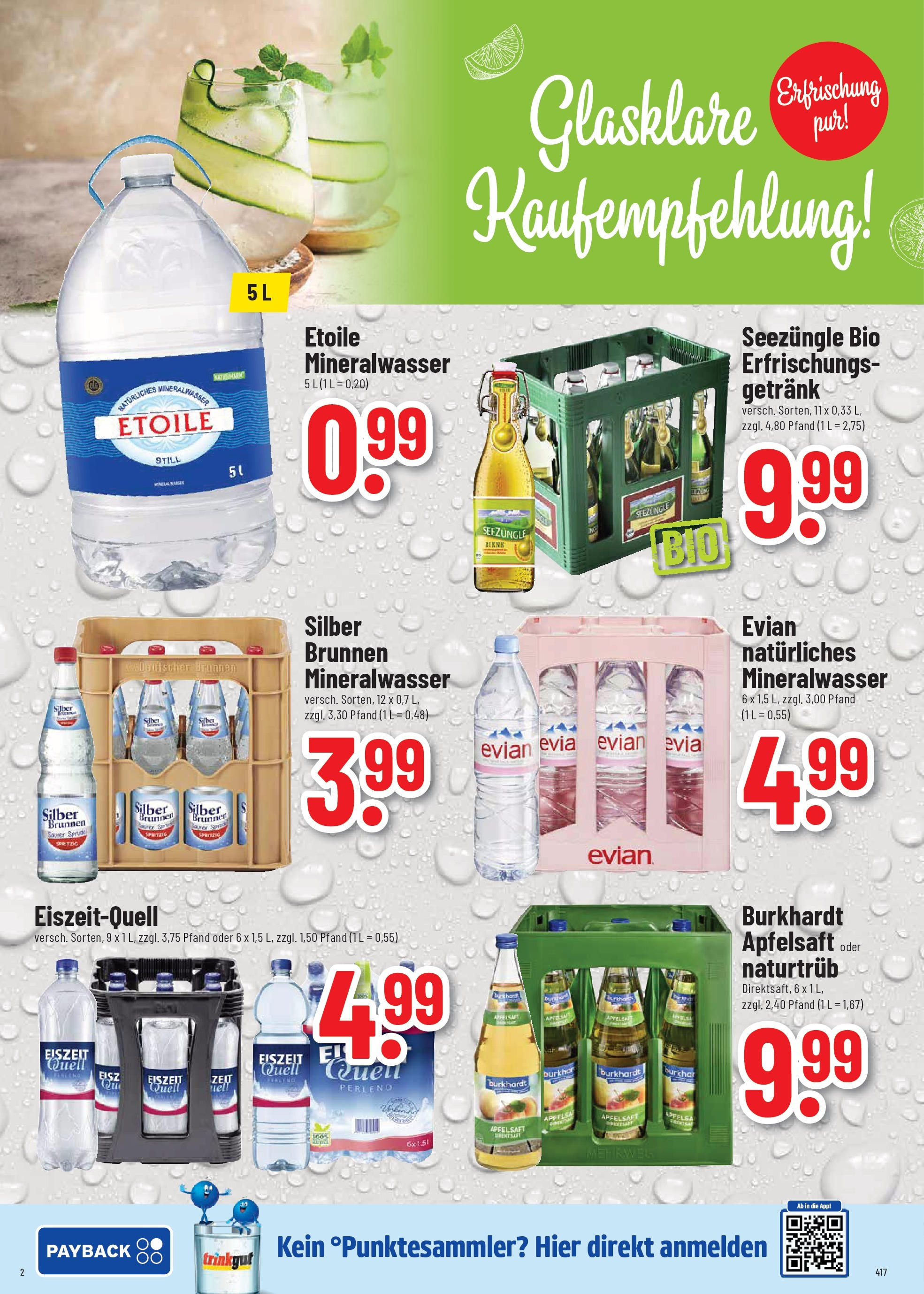 Trinkgut prospekt Crailsheim (ab 03.08.2025) » Angebote ab Montag | Seite: 2 | Produkte: Äpfel, Mineralwasser, Birne, Saft Trinkgut prospekt Crailsheim (ab 03.08.2025) » Angebote online | Seite: 2 | Produkte: Äpfel, Mineralwasser, Birne, Saft