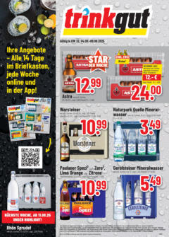 Trinkgut prospekt Wiesbaden	 gültig ab dem 03.08.2025