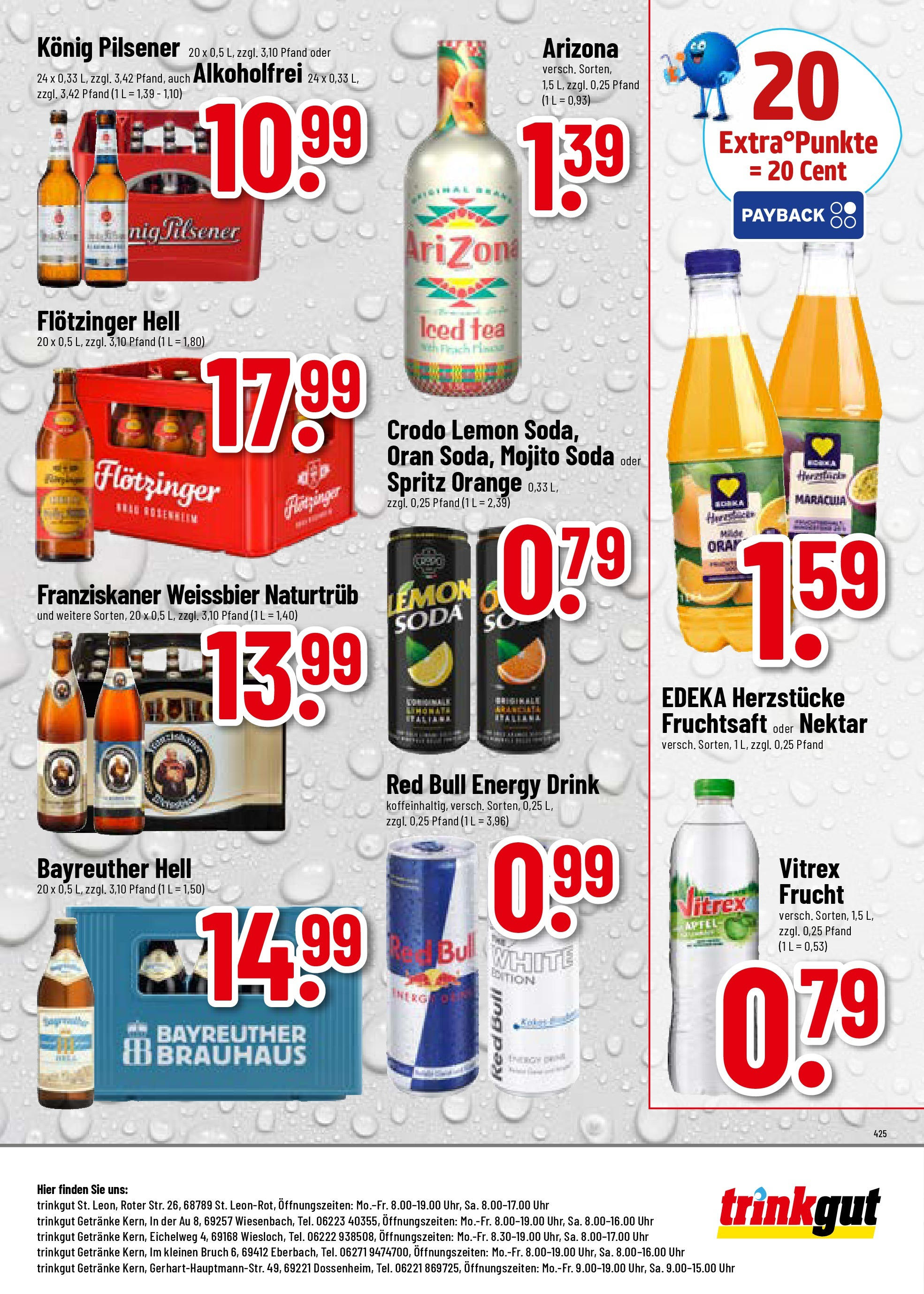 Trinkgut prospekt Dossenheim (ab 03.08.2025) » Angebote ab Montag | Seite: 8 | Produkte: Red bull, Weißbier, Äpfel, Uhr Trinkgut prospekt Dossenheim (ab 03.08.2025) » Angebote online | Seite: 8 | Produkte: Red bull, Weißbier, Äpfel, Uhr