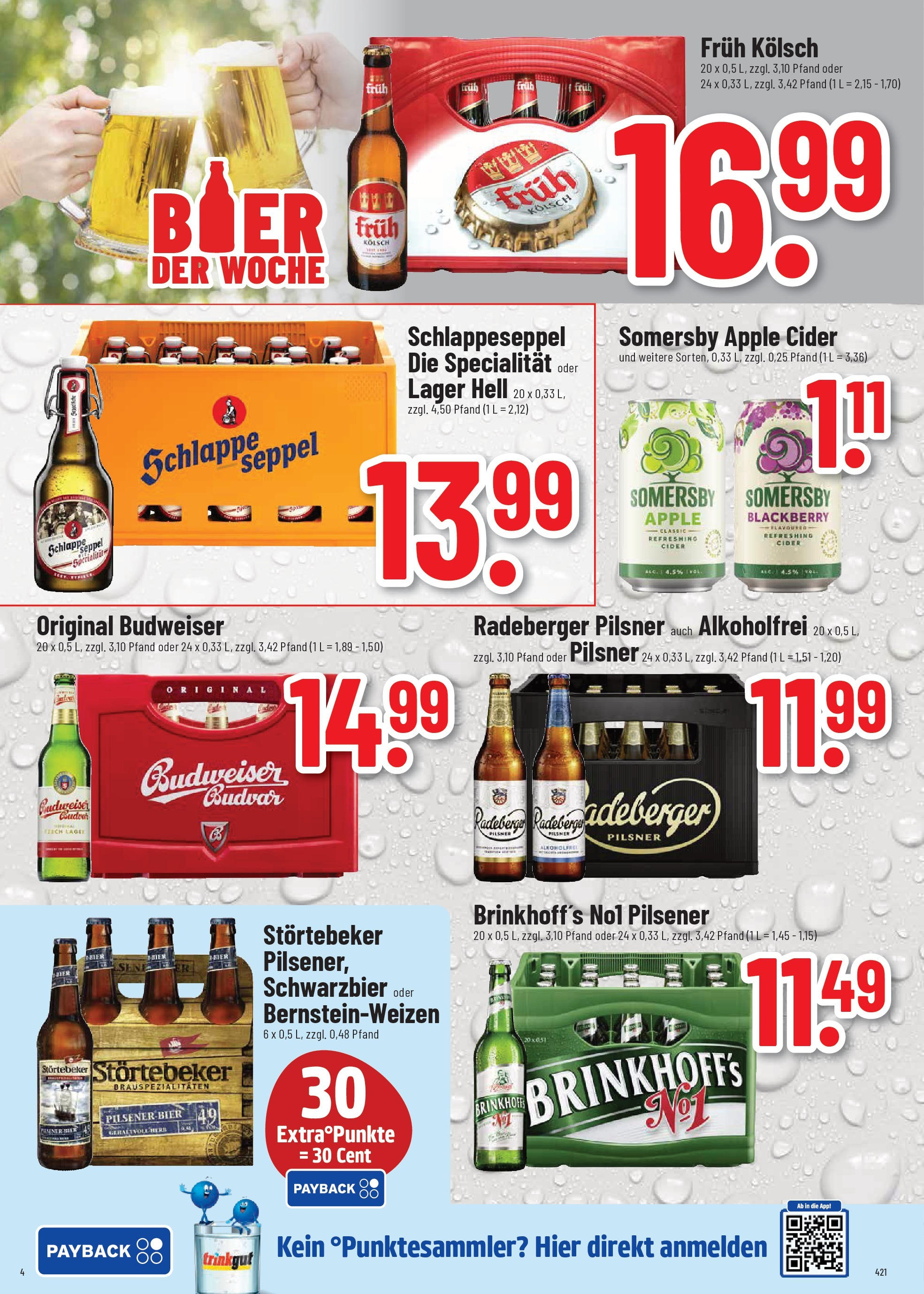 Trinkgut prospekt Wittlich (ab 03.08.2025) » Angebote ab Montag | Seite: 4 | Produkte: Bier, Apple, Budweiser, Radeberger pilsner Trinkgut prospekt Wittlich (ab 03.08.2025) » Angebote online | Seite: 4 | Produkte: Bier, Apple, Budweiser, Radeberger pilsner