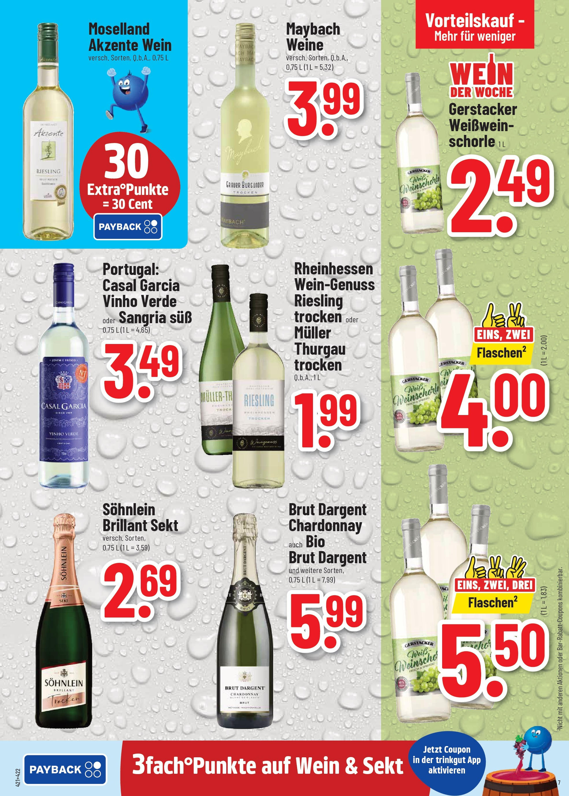 Trinkgut prospekt Wittlich (ab 03.08.2025) » Angebote ab Montag | Seite: 7 | Produkte: Weißwein, Sekt, Brut dargent, Wein Trinkgut prospekt Wittlich (ab 03.08.2025) » Angebote online | Seite: 7 | Produkte: Weißwein, Sekt, Brut dargent, Wein