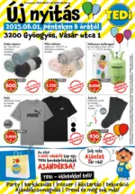 TEDi: TEDi újság érvényessége 2025.08.06-ig - 2025.08.06 napig