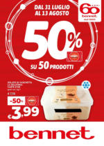 Bennet 50% su 50 prodotti - al 13.08.2025