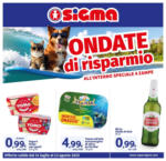 Sigma Ondate di risparmio, Sigma - al 13.08.2025