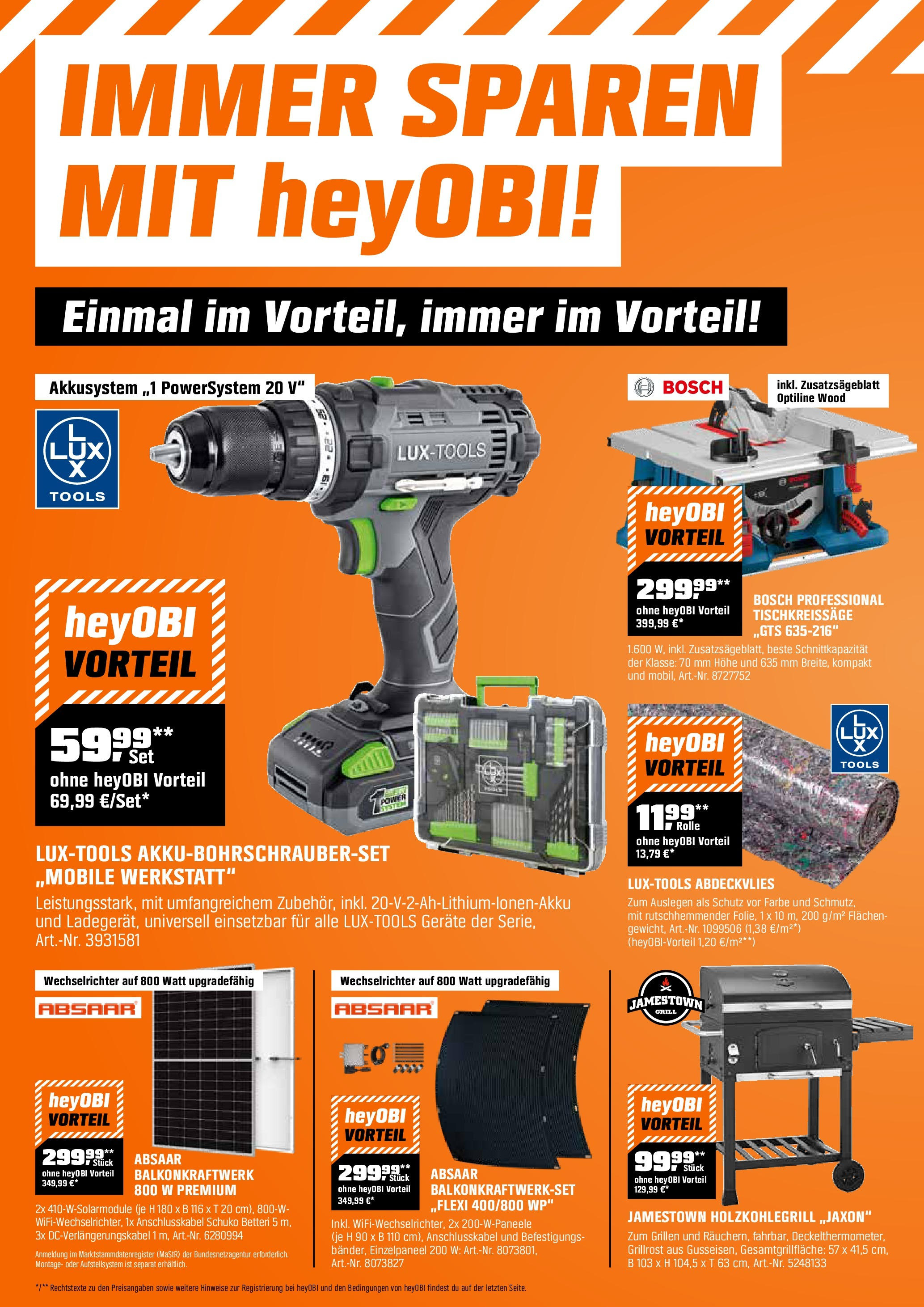 Obi Prospekt (ab 01.08.2025) zum Blättern | Seite: 2 | Produkte: Bosch, Grill Obi Prospekt (ab 01.08.2025) zum Blättern | Seite: 2 | Produkte: Bosch, Grill