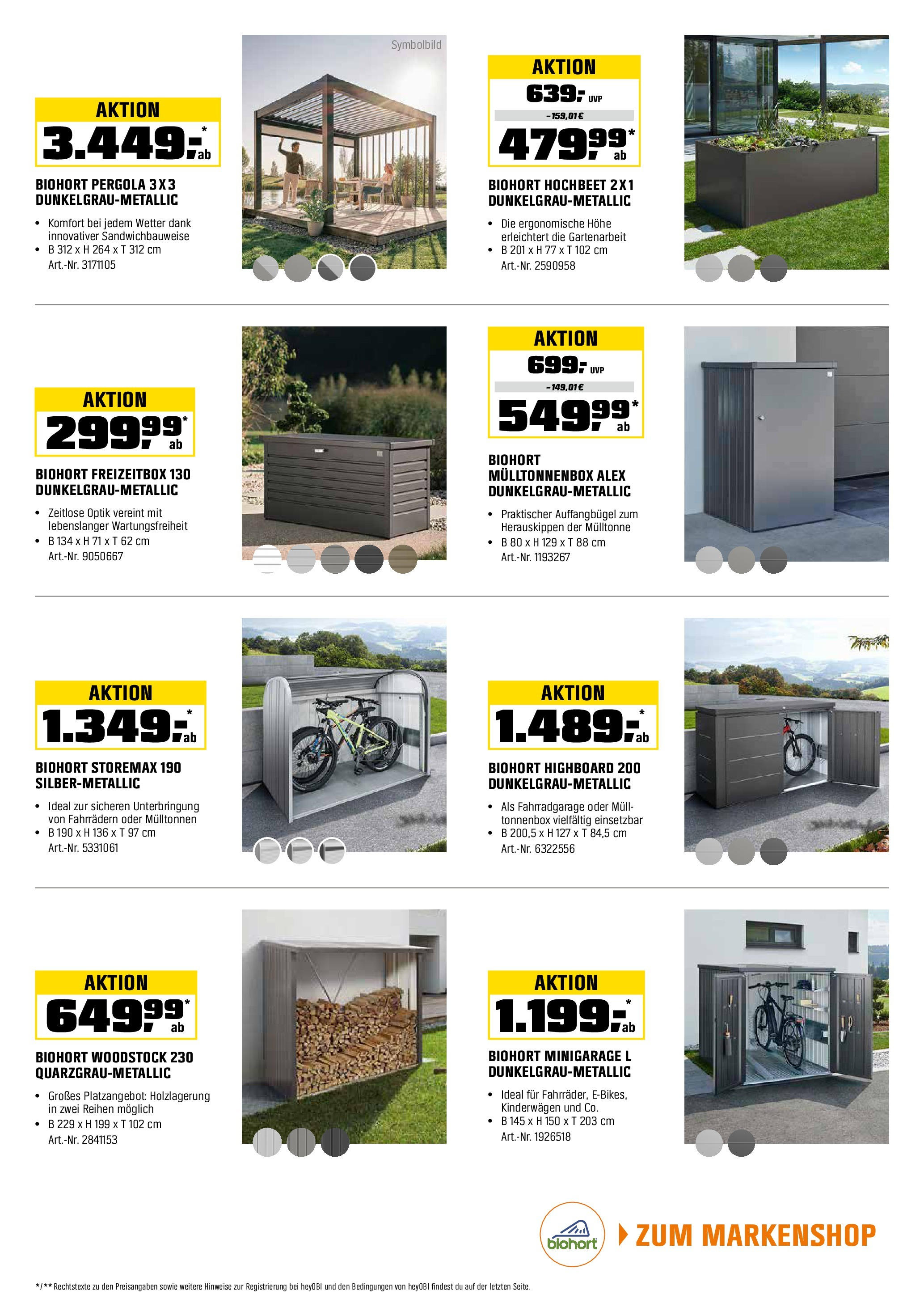 Obi Prospekt (ab 01.08.2025) zum Blättern | Seite: 11 | Produkte: Hochbeet, HIghboard Obi Prospekt (ab 01.08.2025) zum Blättern | Seite: 11 | Produkte: Hochbeet, HIghboard
