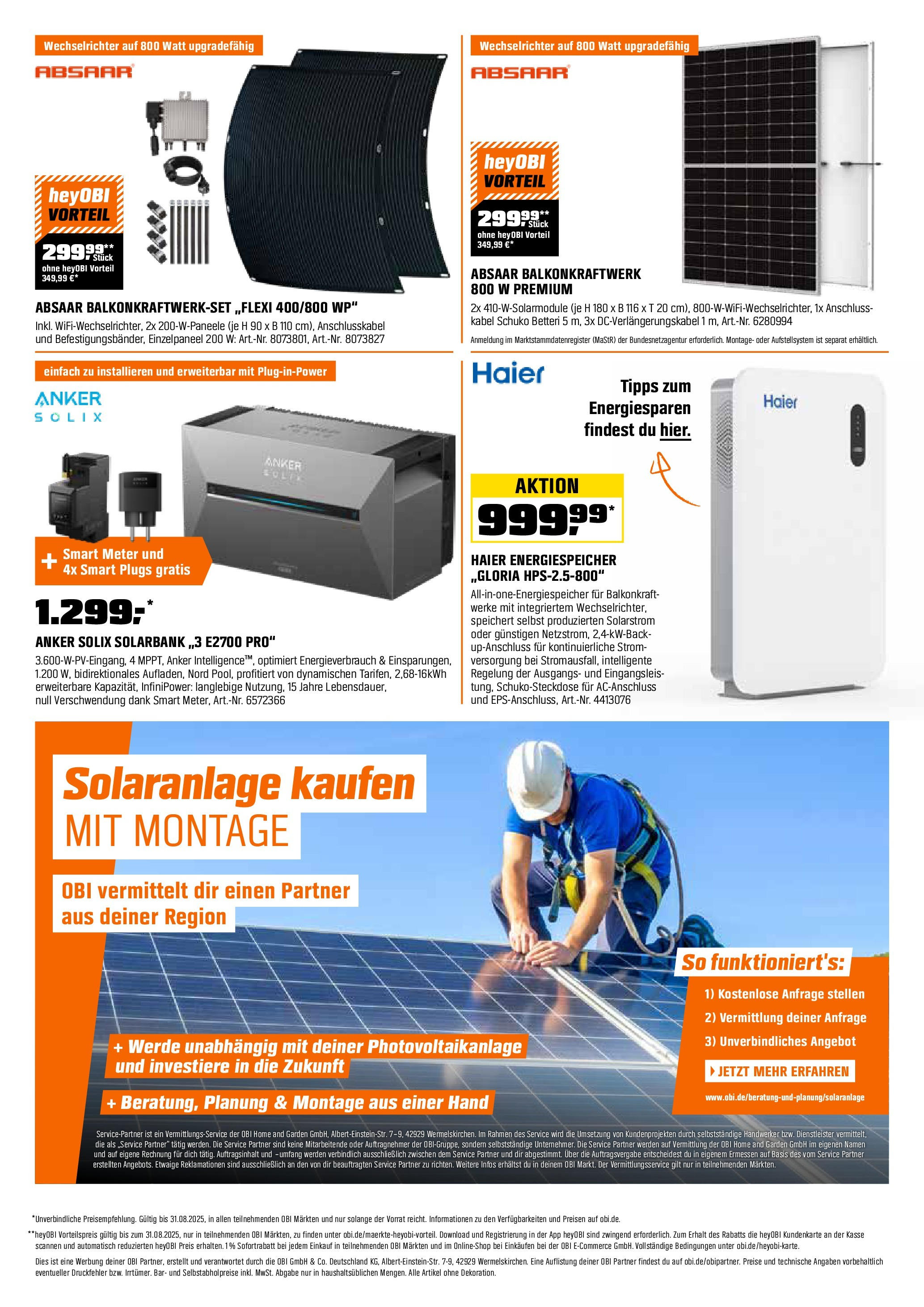 Obi Prospekt (ab 01.08.2025) zum Blättern | Seite: 23 | Produkte: Kabel Obi Prospekt (ab 01.08.2025) zum Blättern | Seite: 23 | Produkte: Kabel