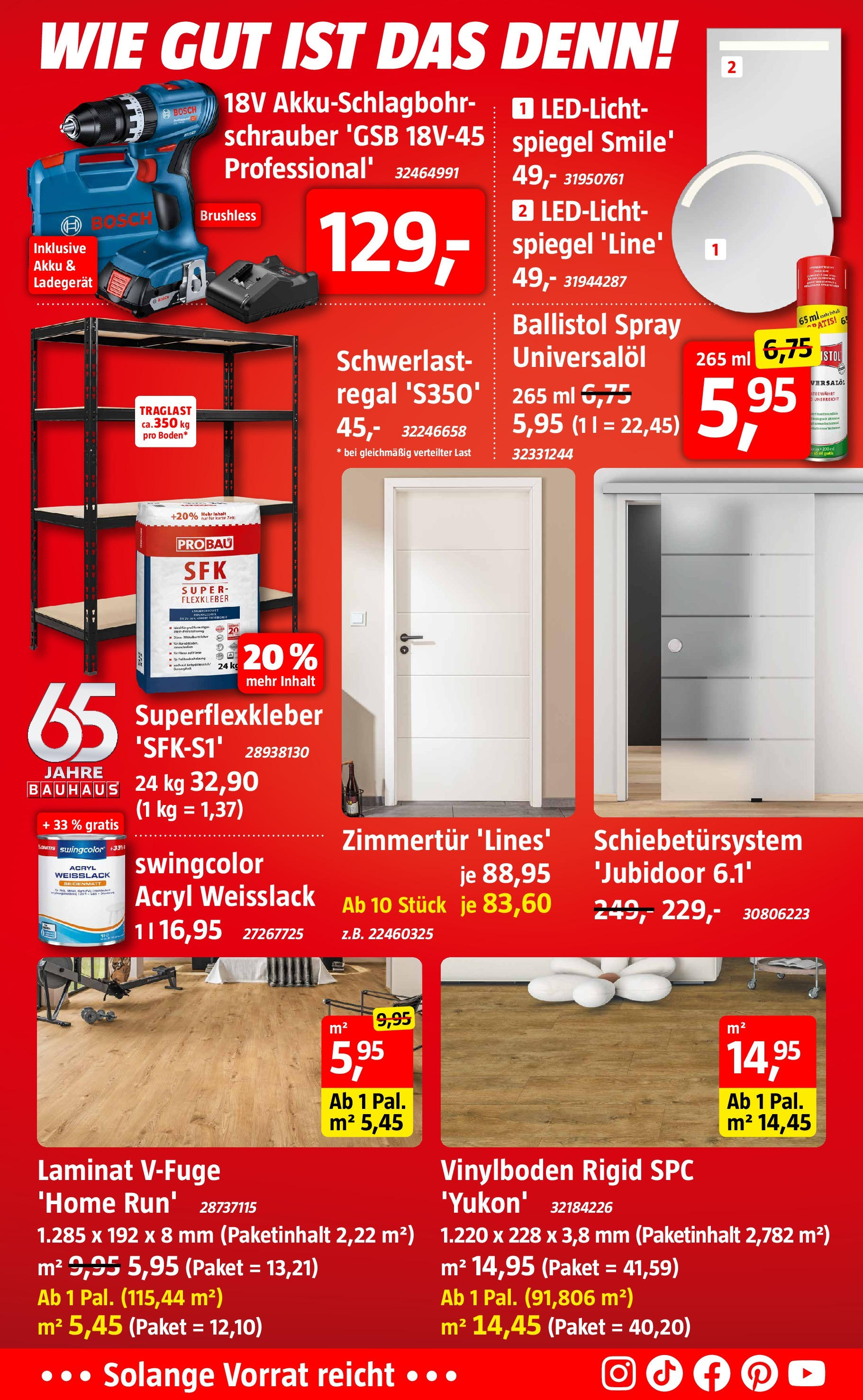Bauhaus Prospekt (ab 01.08.2025) zum Blättern | Seite: 7 | Produkte: Bosch, Regal, Spiegel, Ladegerät Bauhaus Prospekt (ab 01.08.2025) zum Blättern | Seite: 7 | Produkte: Bosch, Regal, Spiegel, Ladegerät