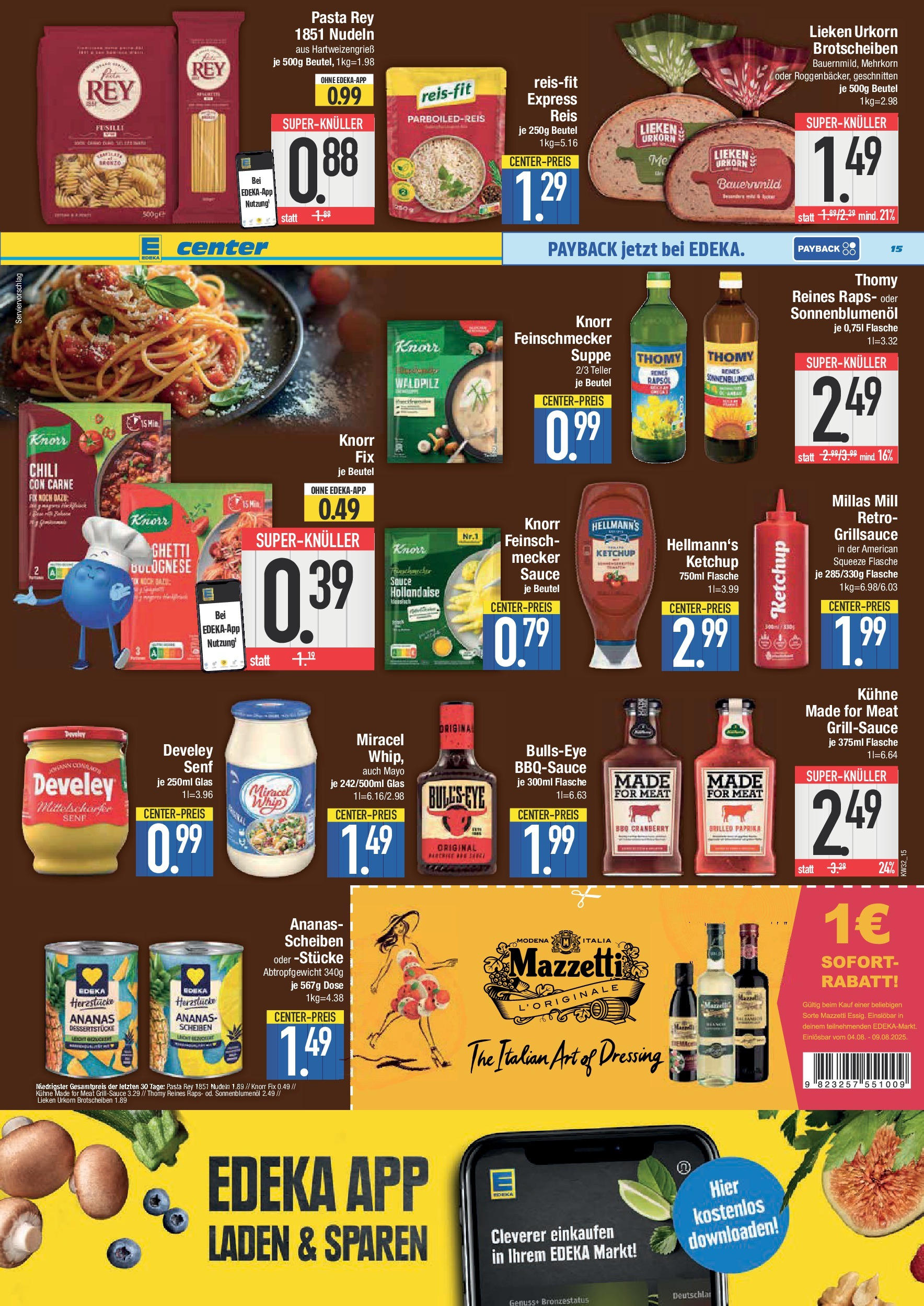 Edeka prospekt München	 (ab 03.08.2025) » Angebote Online | Seite: 15