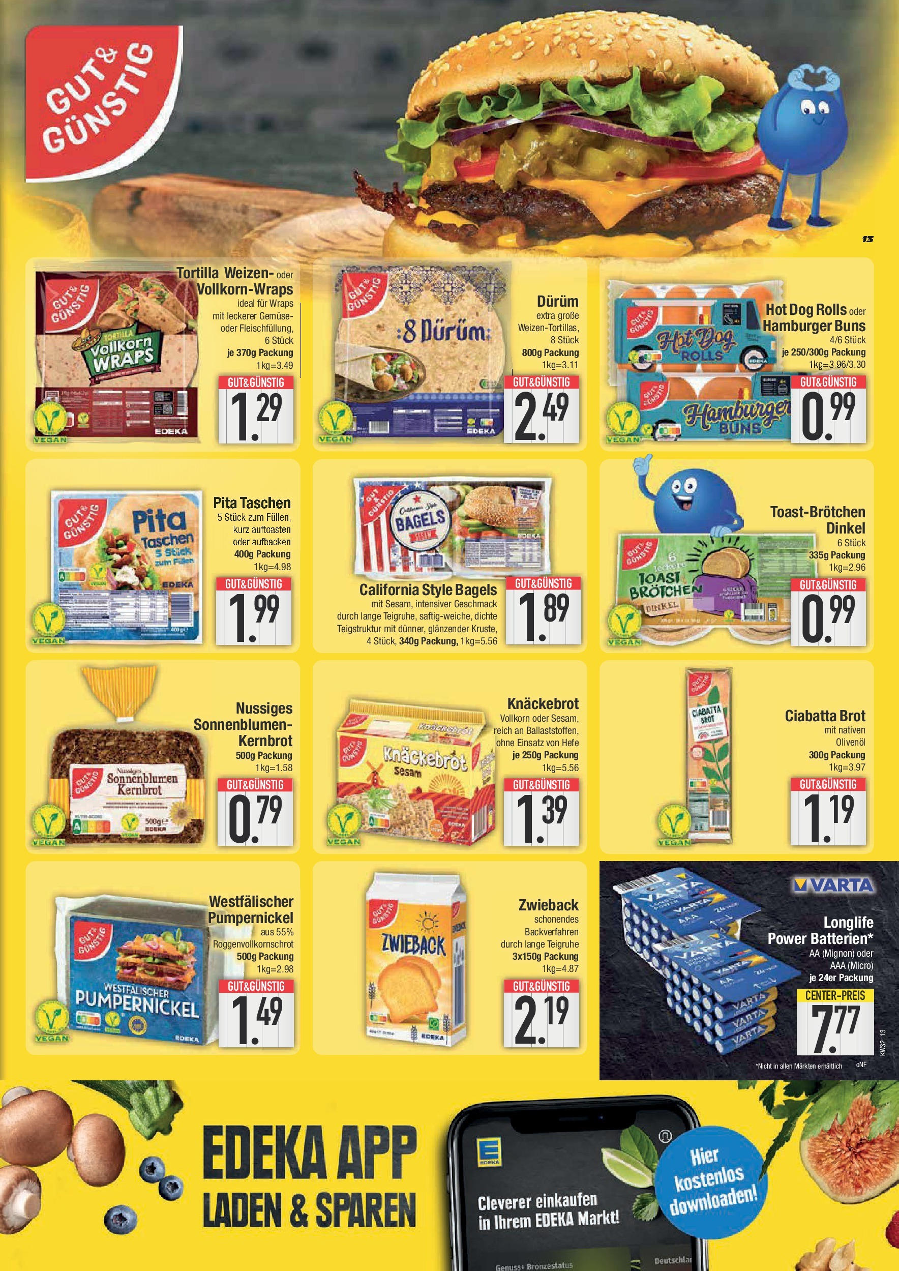 Edeka prospekt München	 (ab 03.08.2025) » Angebote Online | Seite: 13